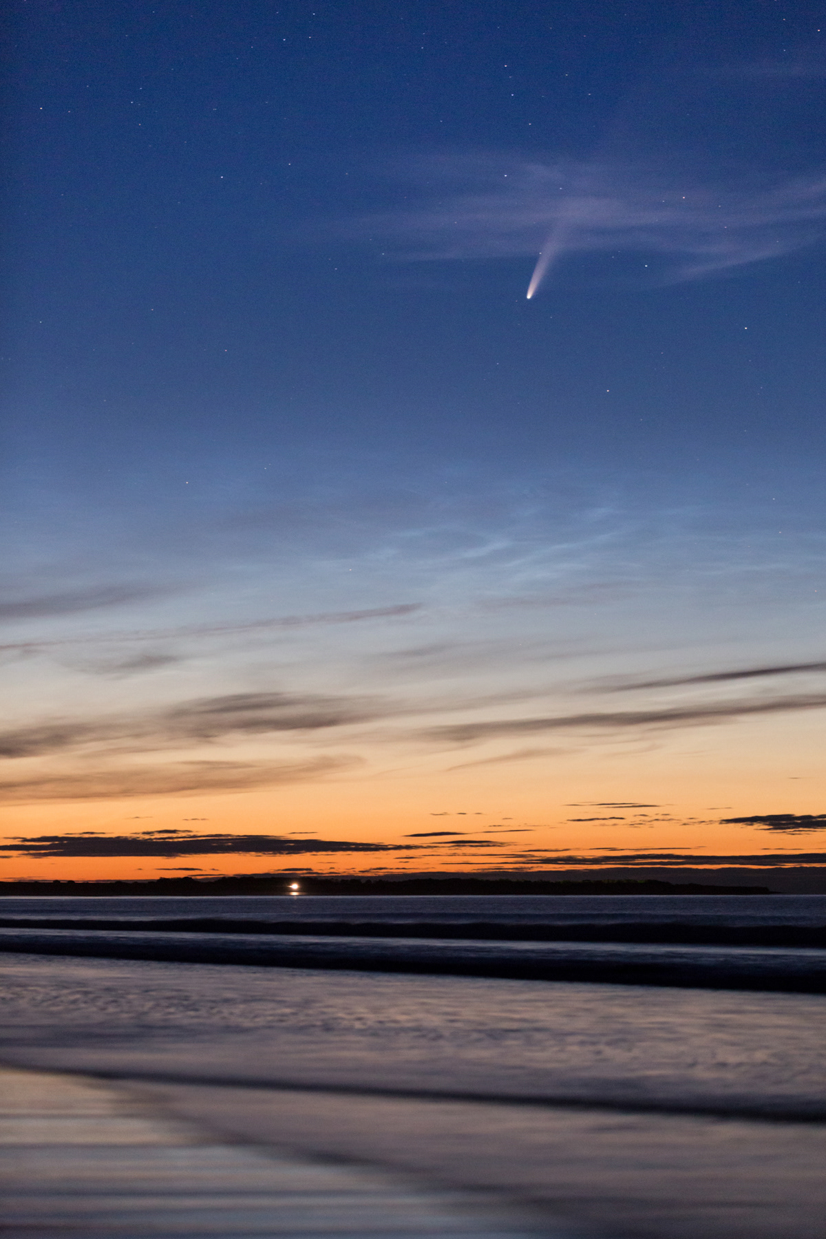 Comet NEOWISE, Druridge Bay - July 2020