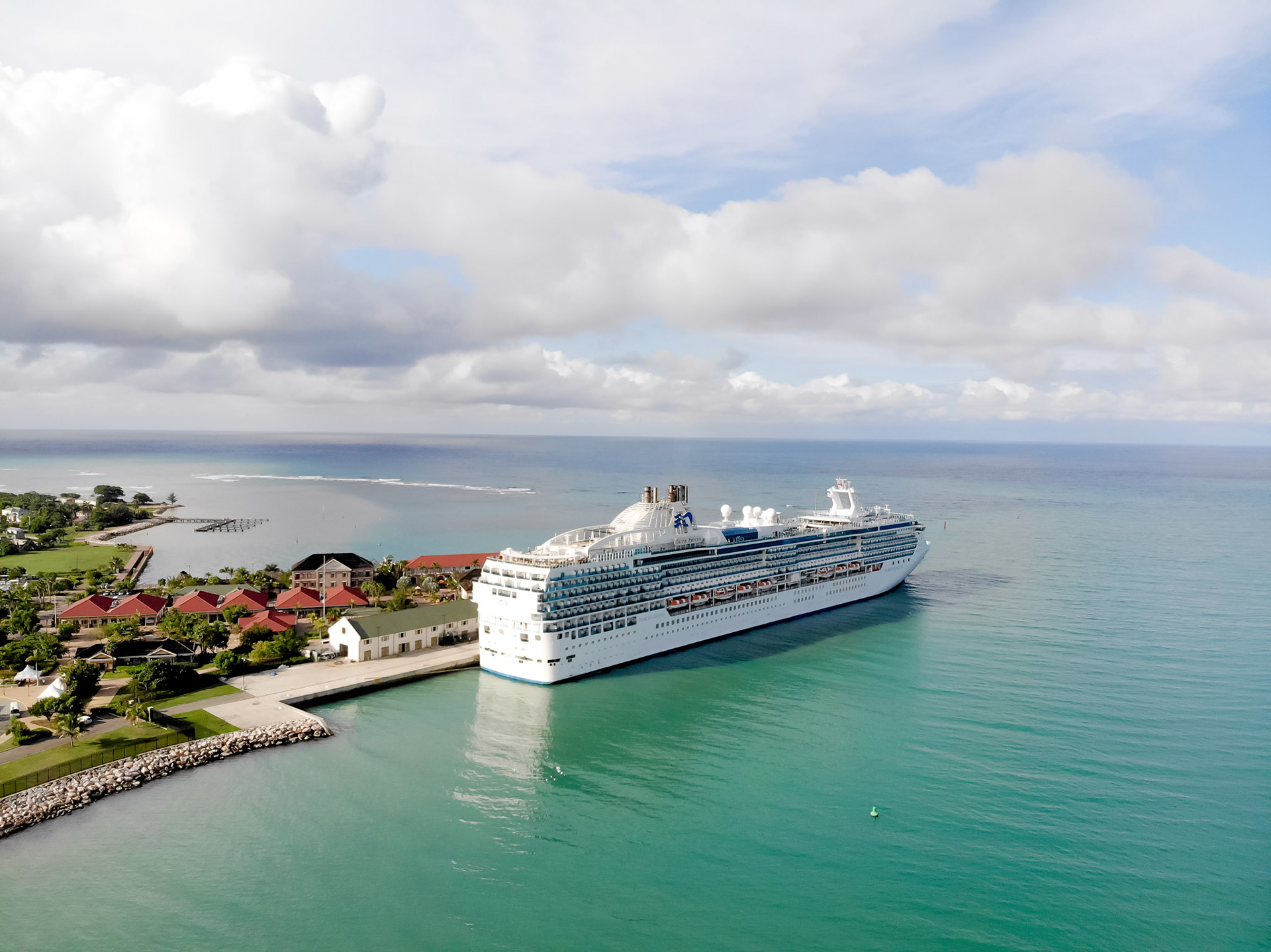 Cruise ship at Port of Falmouth