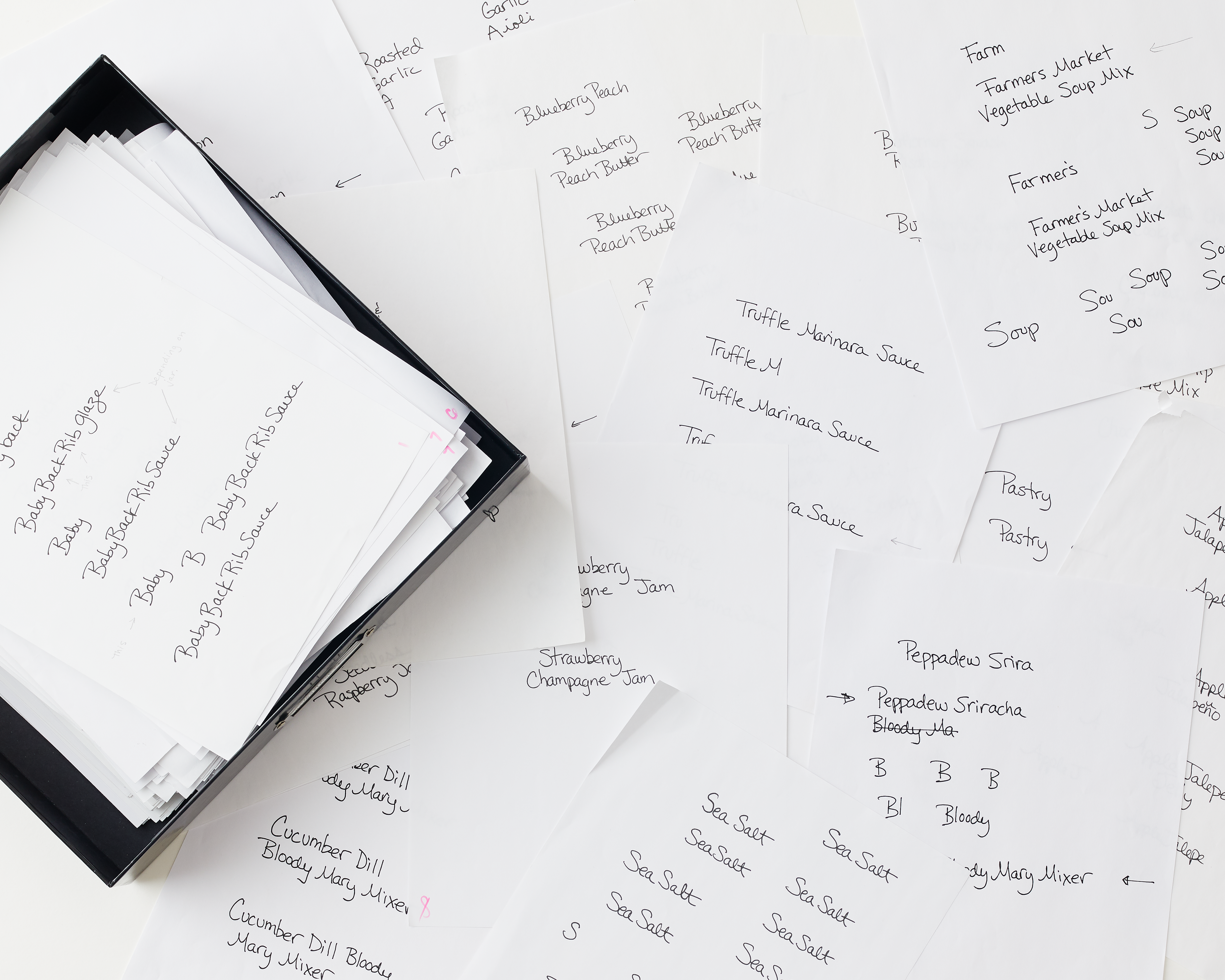 Examples of Jonathan King's Handwriting that were used to create the font.