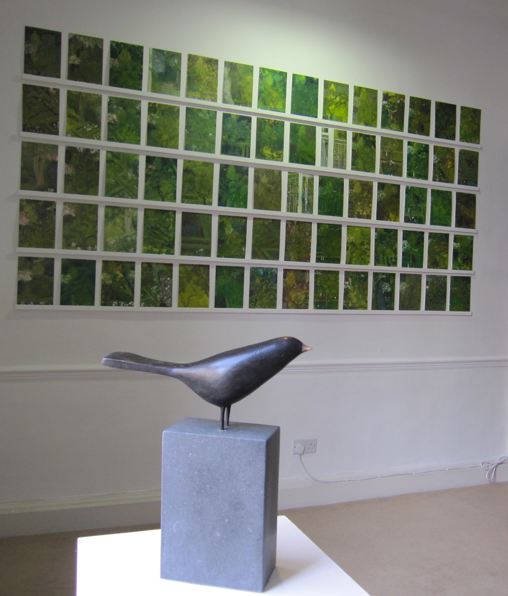 Blackbird 2, Bronze on limestone base, 29.5 x 26 x 7.5cm edition of 5