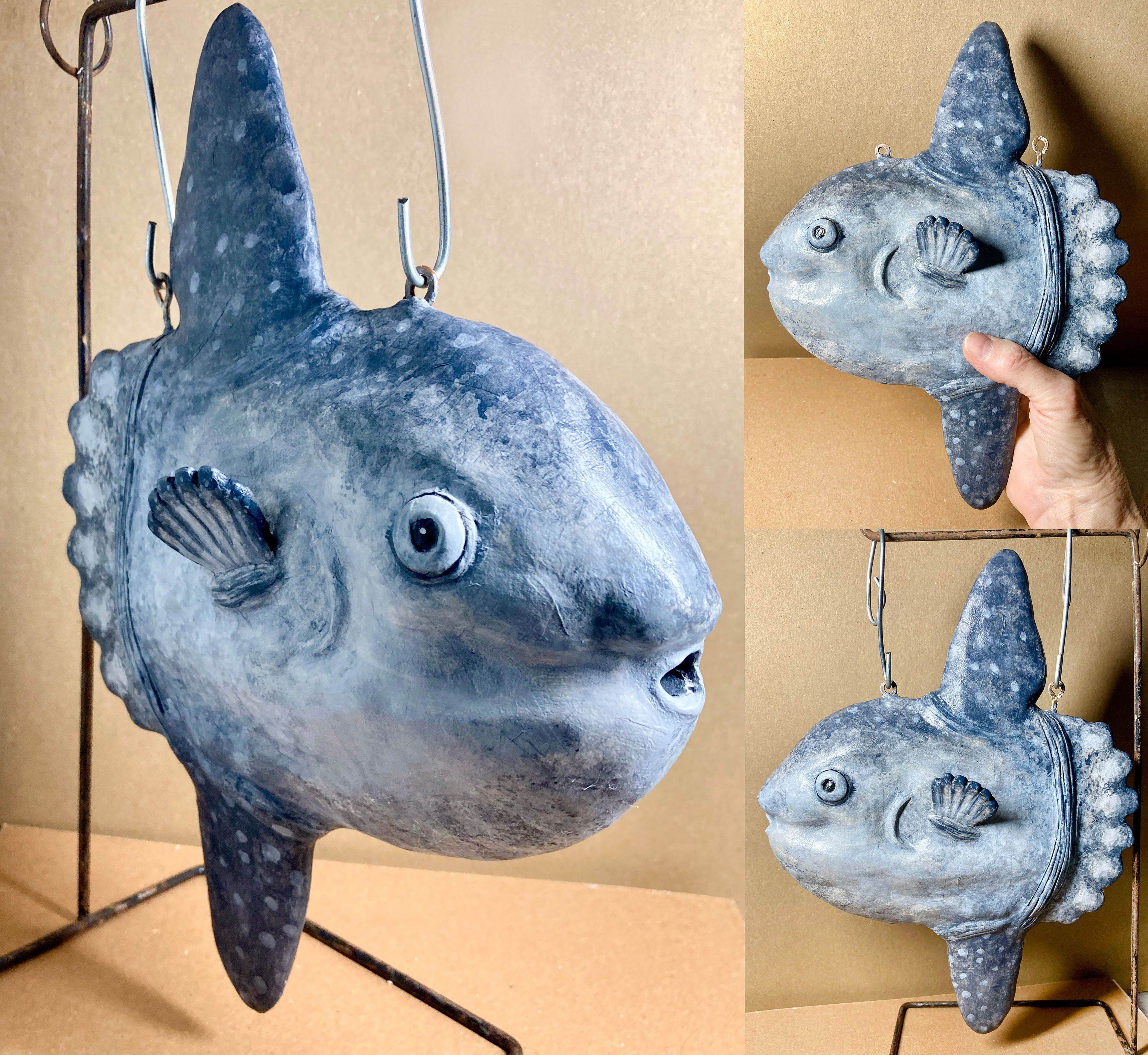 Paper clay model for mola mola WIP