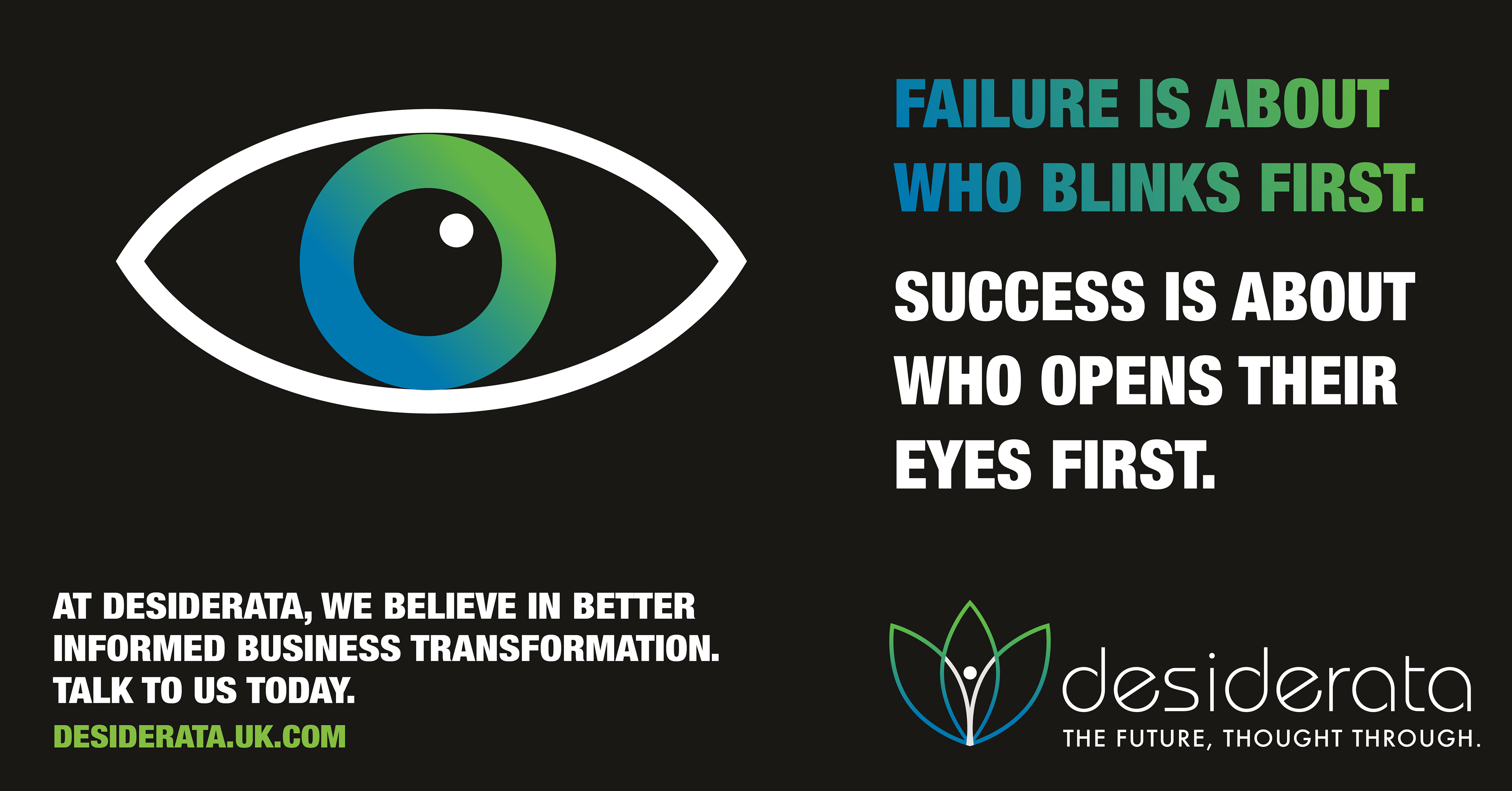 Desiderata Consulting Business Transformation Advertising by Finan Creative Consultancy