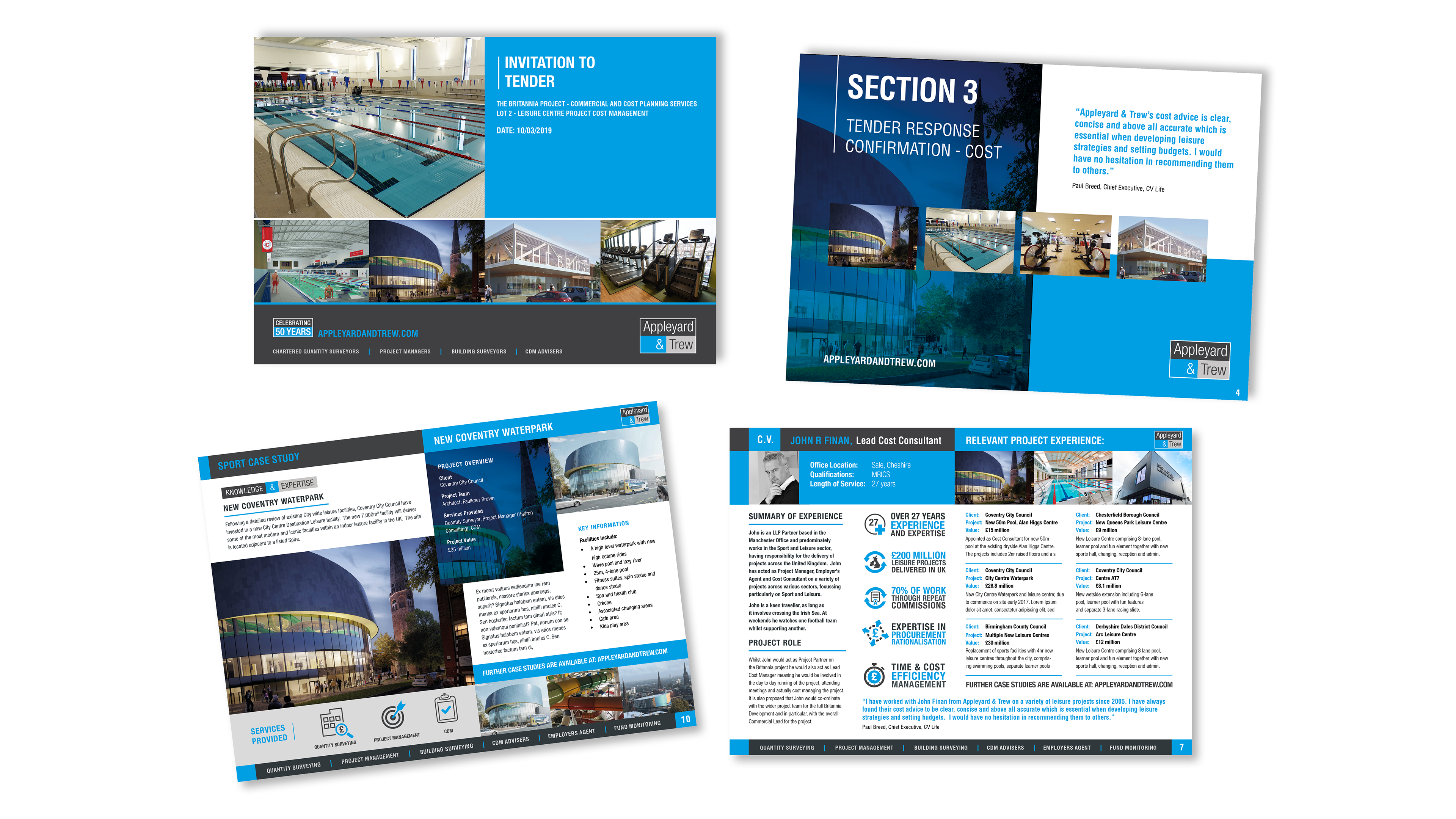 Appleyard & Trew Tender Document Design by Finan Creative Consultancy