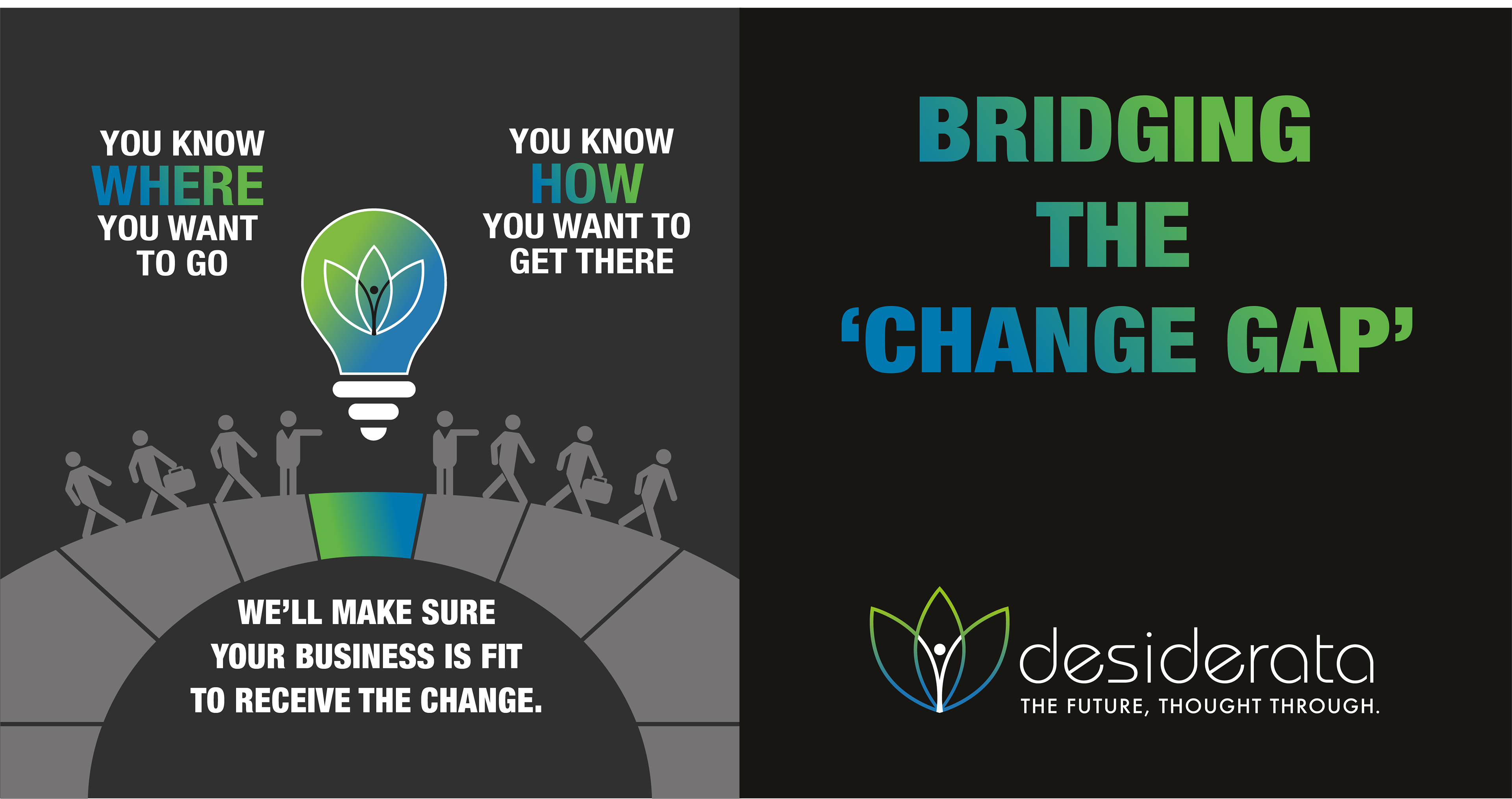 Finan Creative Consultancy Desiderata Consulting Bridging the Change Gap Advertising