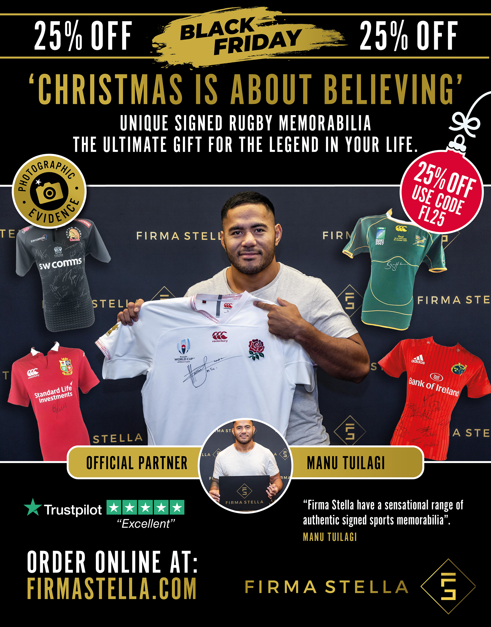 Firma Stella Rugby Black Friday Advertising Campaign by Finan Creative Consultancy