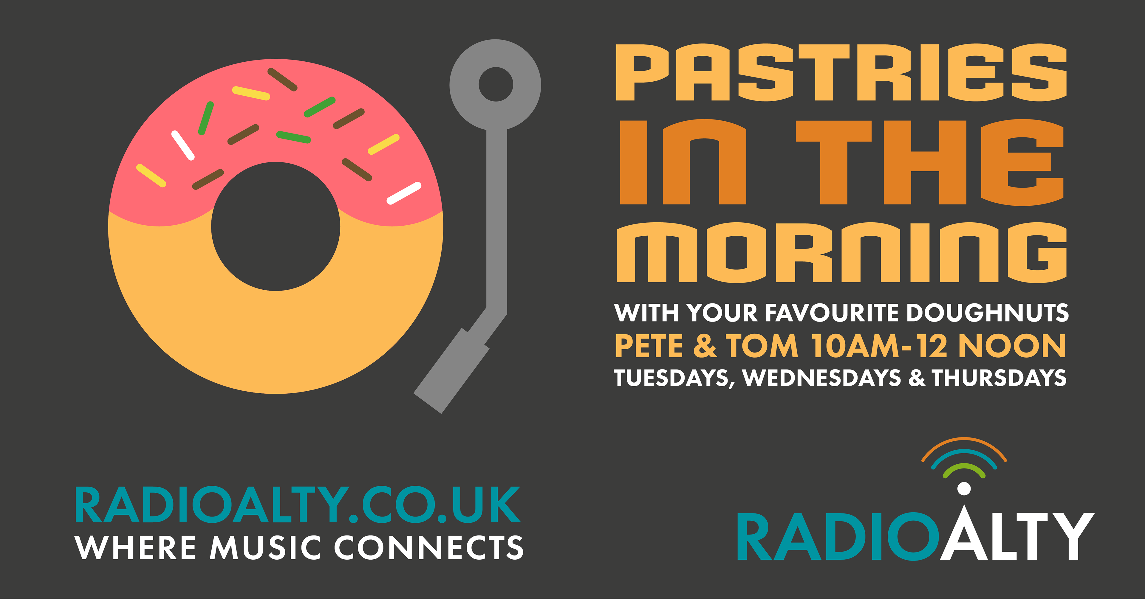 Radio Alty Pastries in the Morning Show Promo Design by Finan Creative Consultancy