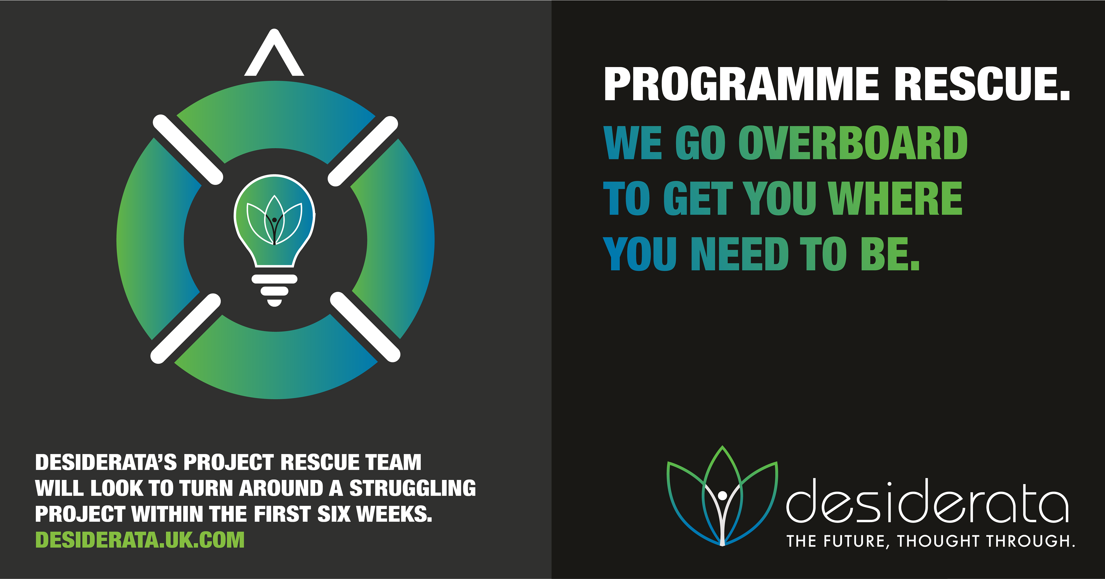 Desiderata Consulting Programme Rescue Advertising by Finan Creative Consultancy