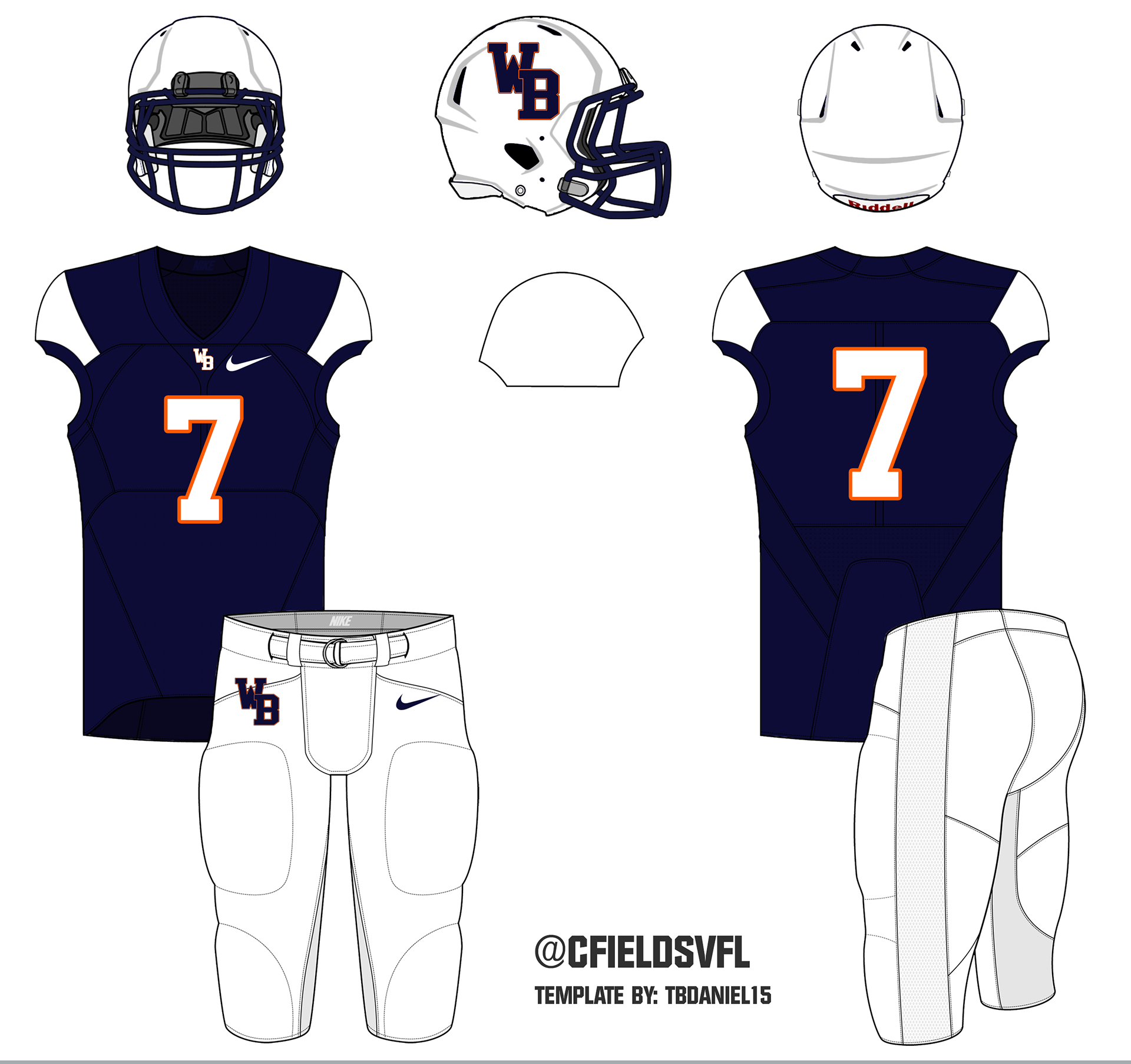 Chad Fields - NFL Uniform Redesigns