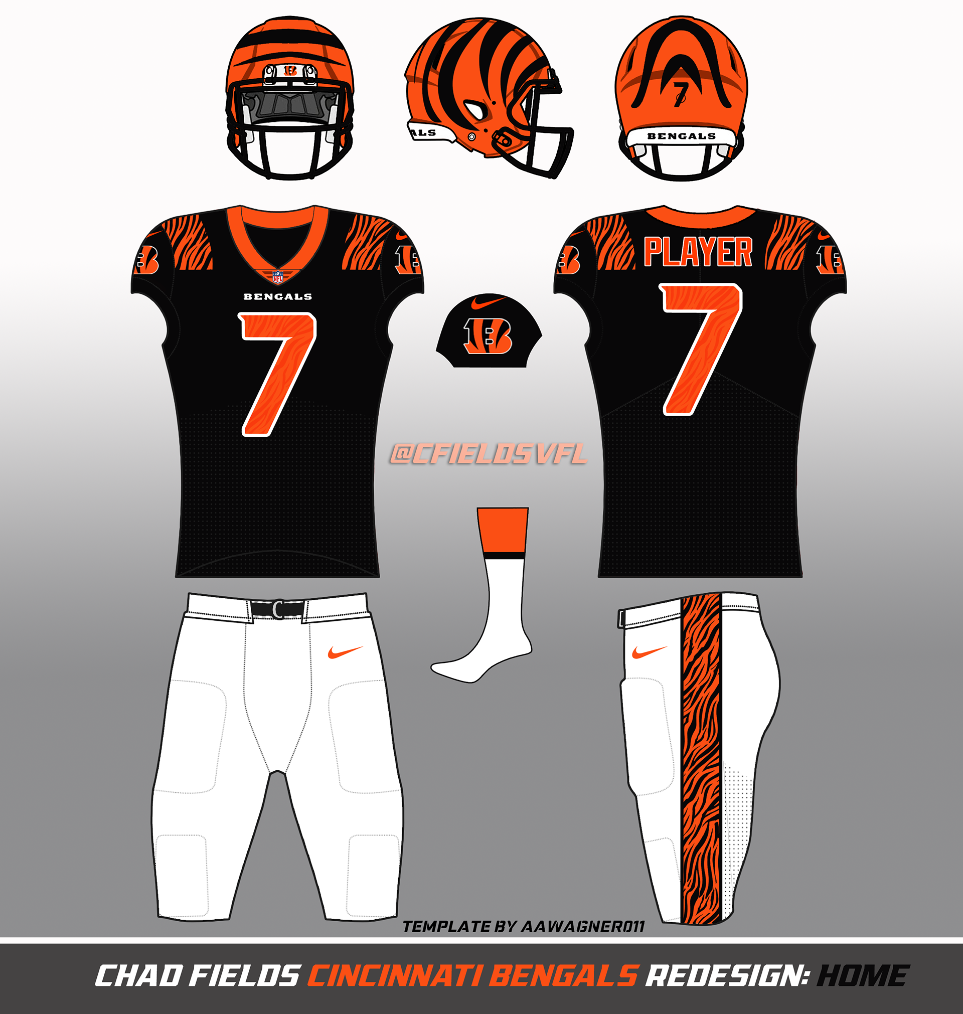Quantum Graphics på X: Cincinnati Bengals Uniform Concept!! #Bengals  #Cincy #WhoDey #WhoDeyNation #LetsRoar #NFL #Football @JeremyHill33   / X