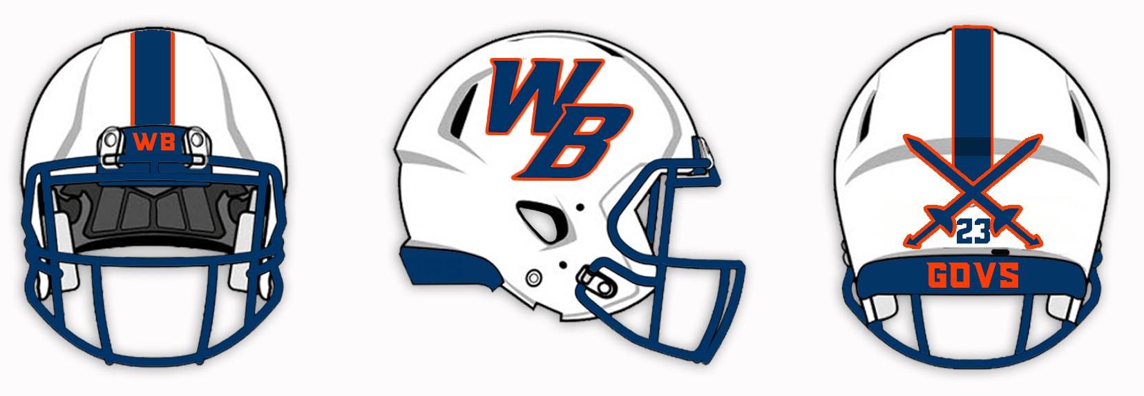 William Blount Governors 2022 Mini Football Helmet - 97 Sports