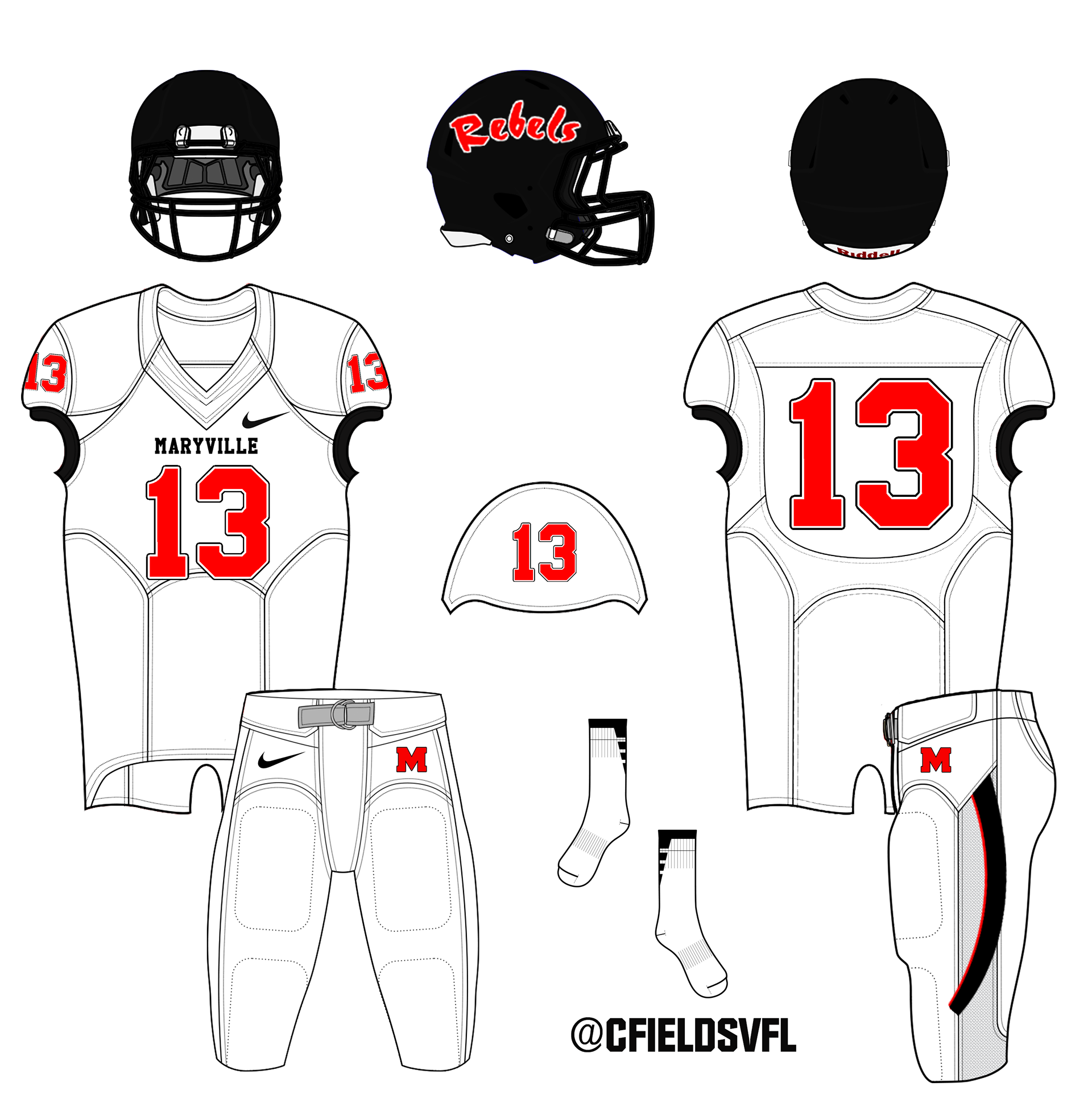 Chad Fields - NFL Uniform Redesigns