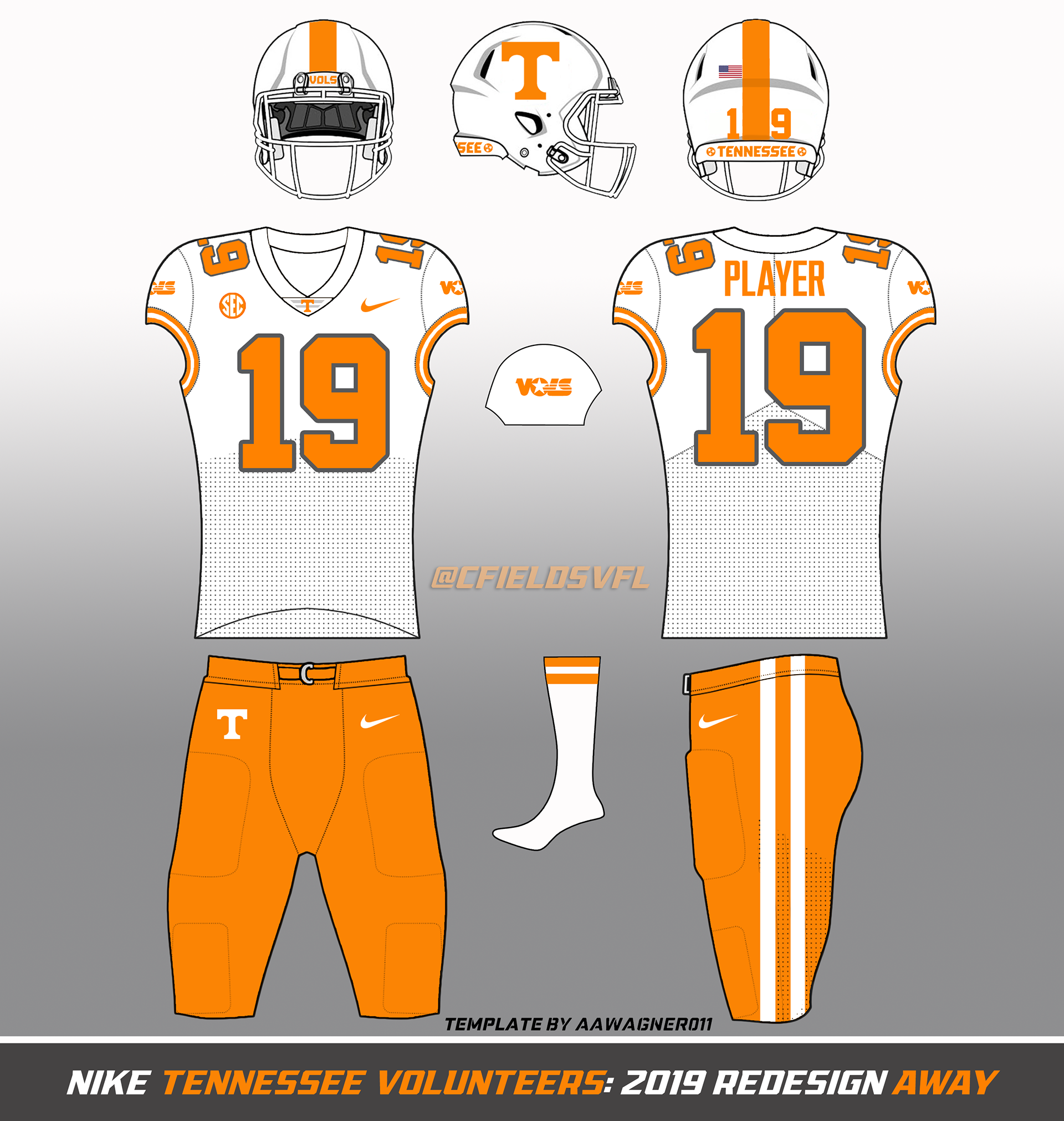 Tennessee Volunteers Checkerboard & Alternate Custom Jersey - All Stit -  Nebgift