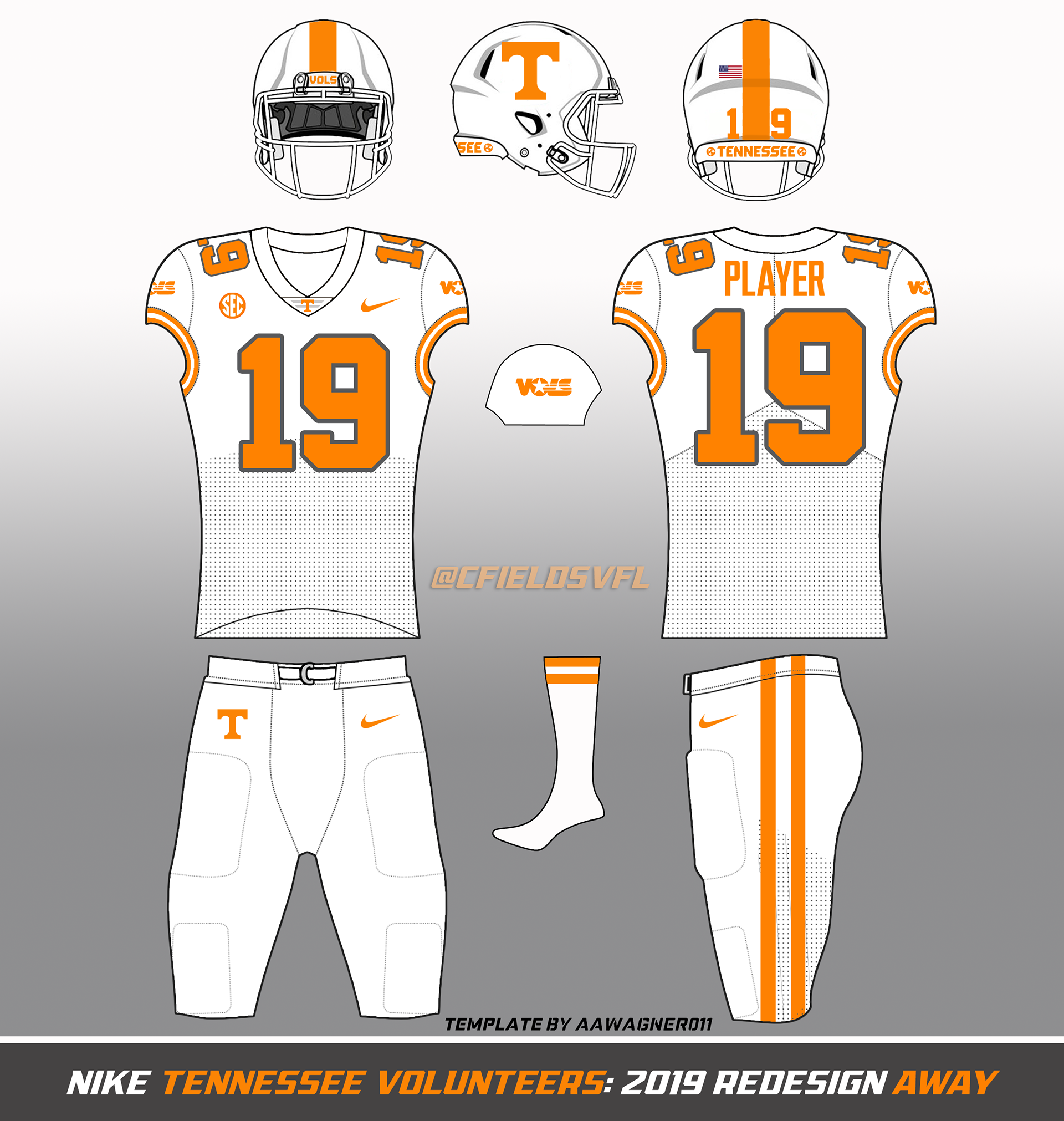 Tennessee Volunteers Checkerboard & Alternate Custom Jersey - All Stit -  Nebgift