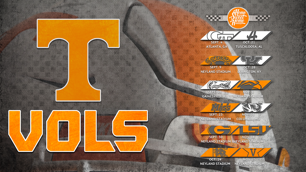 Chad Fields Tennessee Vols Graphics/Schedule Posters/ Wallpapers