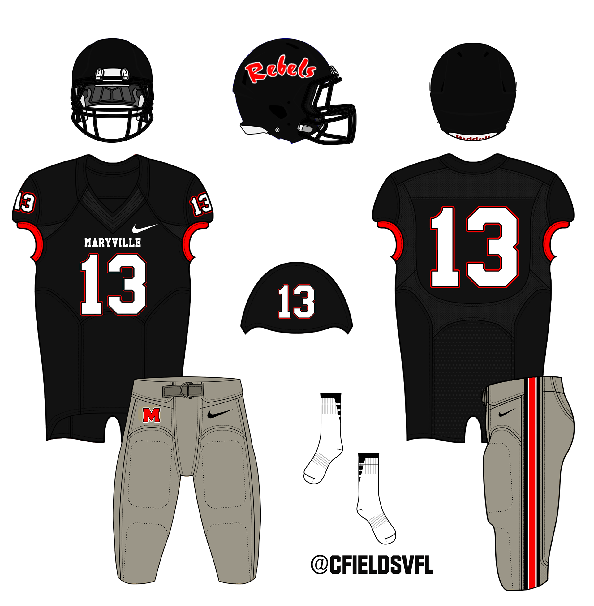 Chad Fields - NFL Uniform Redesigns