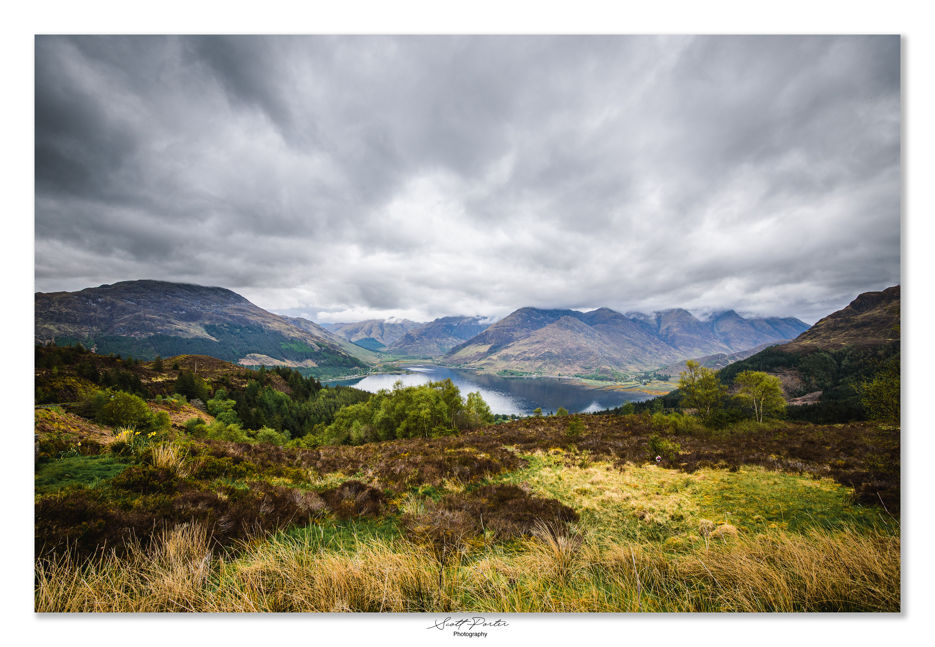 5 Sisters of Kintail from hillside