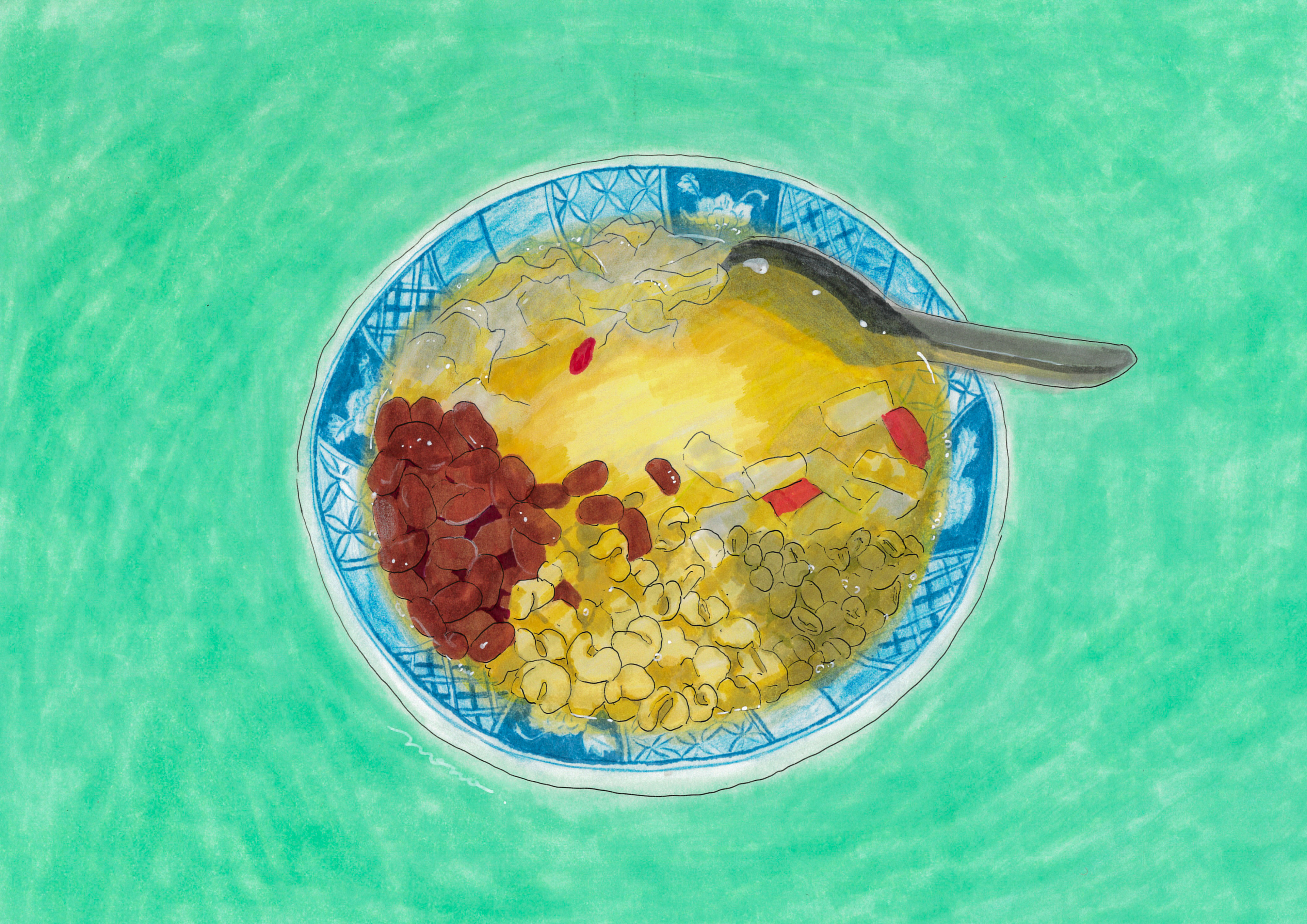 「急に暑いから豆花ばっか食べてる」より