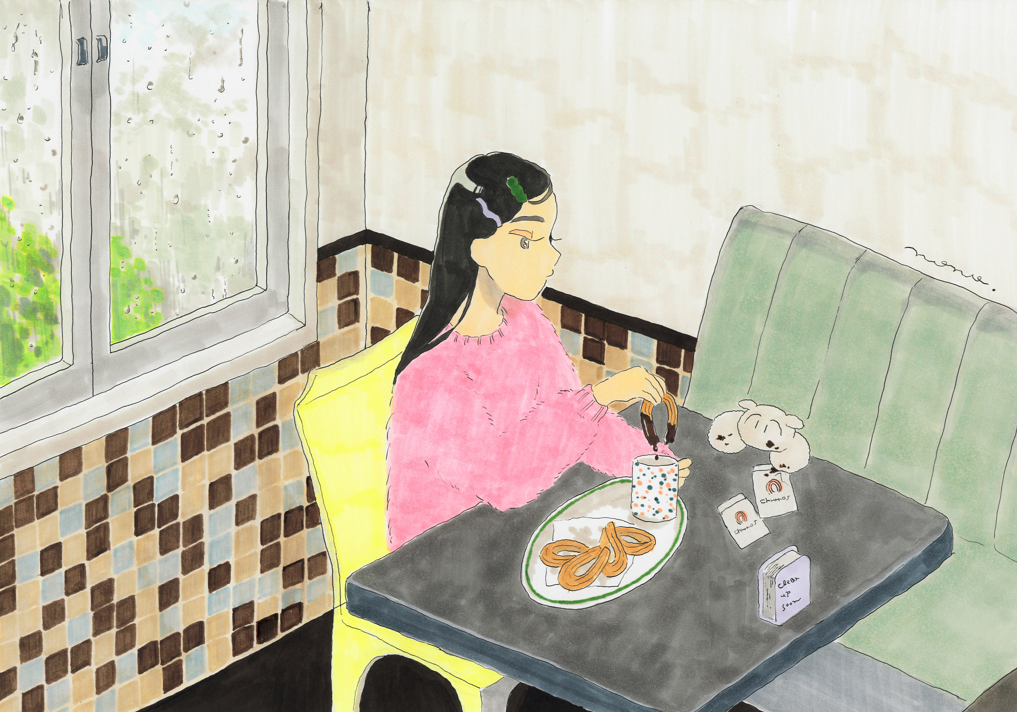 《You are sweet!》GALLERY IRO様企画展“piece and press”出展作品 売約済み