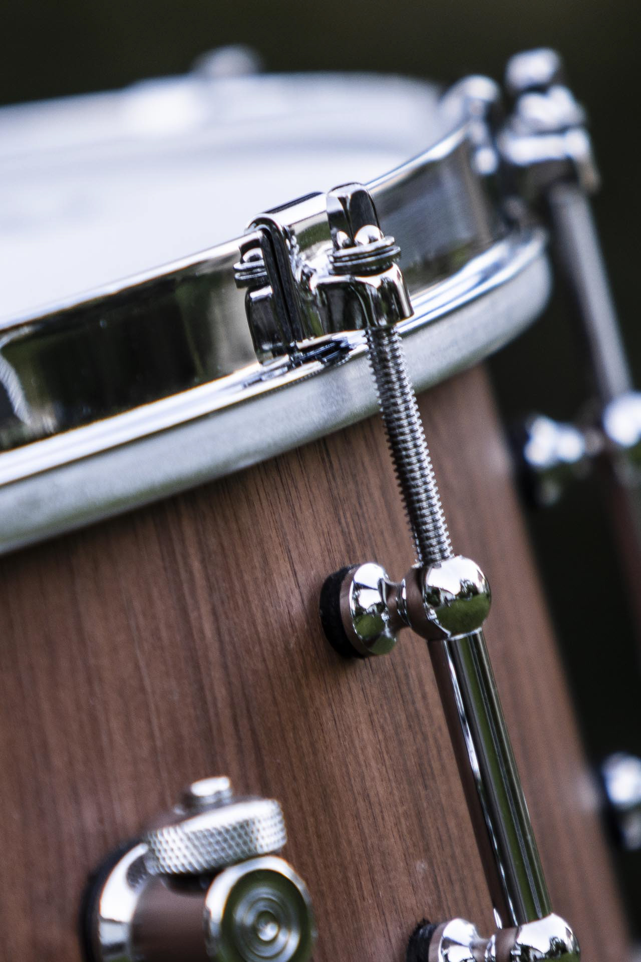 Custom Midmill walnut stave shell snare | Herbert Heim Vintagedrums