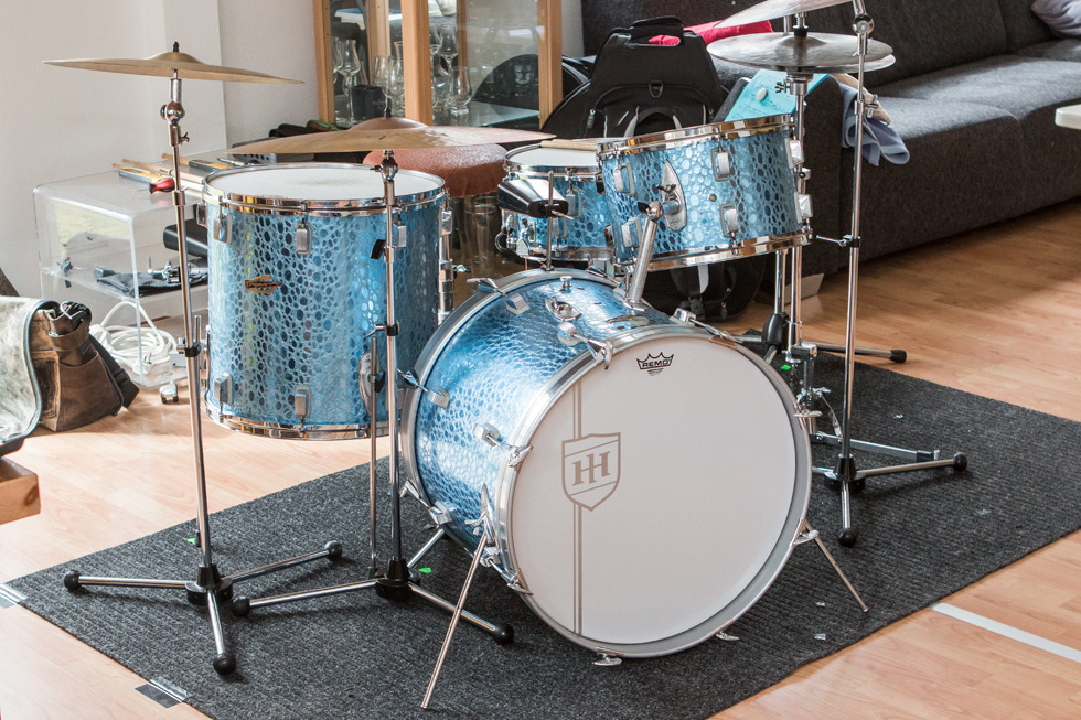 Trixon Luxus 0/200, blue croco | Herbert Heim Vintagedrums