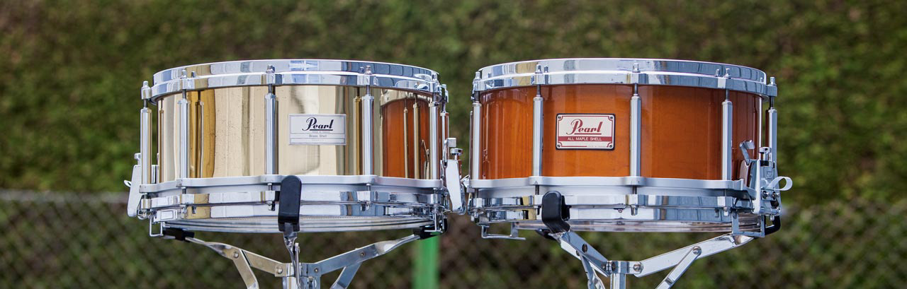 Pearl Free Floating Snare 14" x 6,5" Brass/Maple | Herbert Heim Vintagedrums