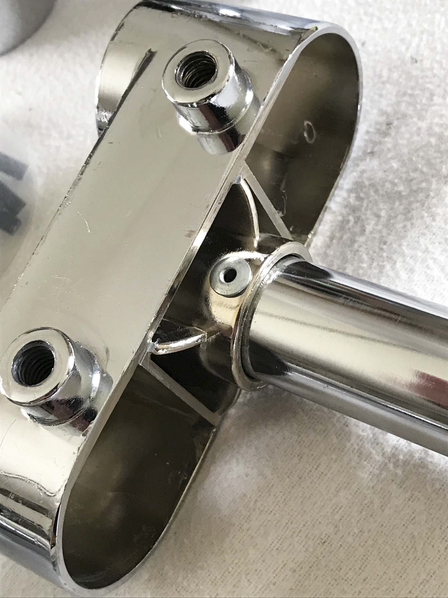 Fixing the loose parts of the Sonor Force Hardware with new/additional steel rivets and spring pins | Herbert Heim Vintagedrums