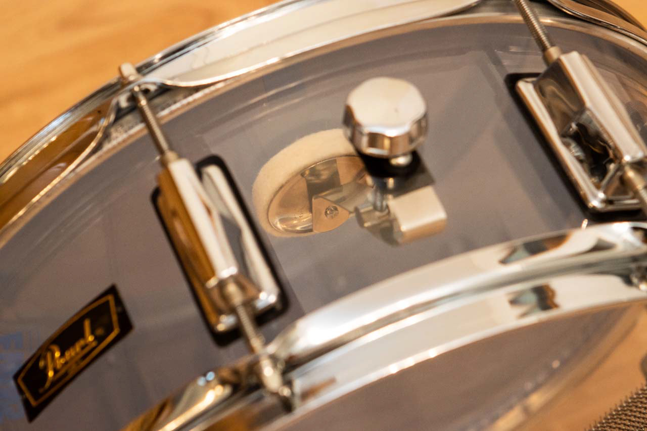 14"x6" custom acrylic Pearl-style snare drum | Herbert Heim Vintagedrums