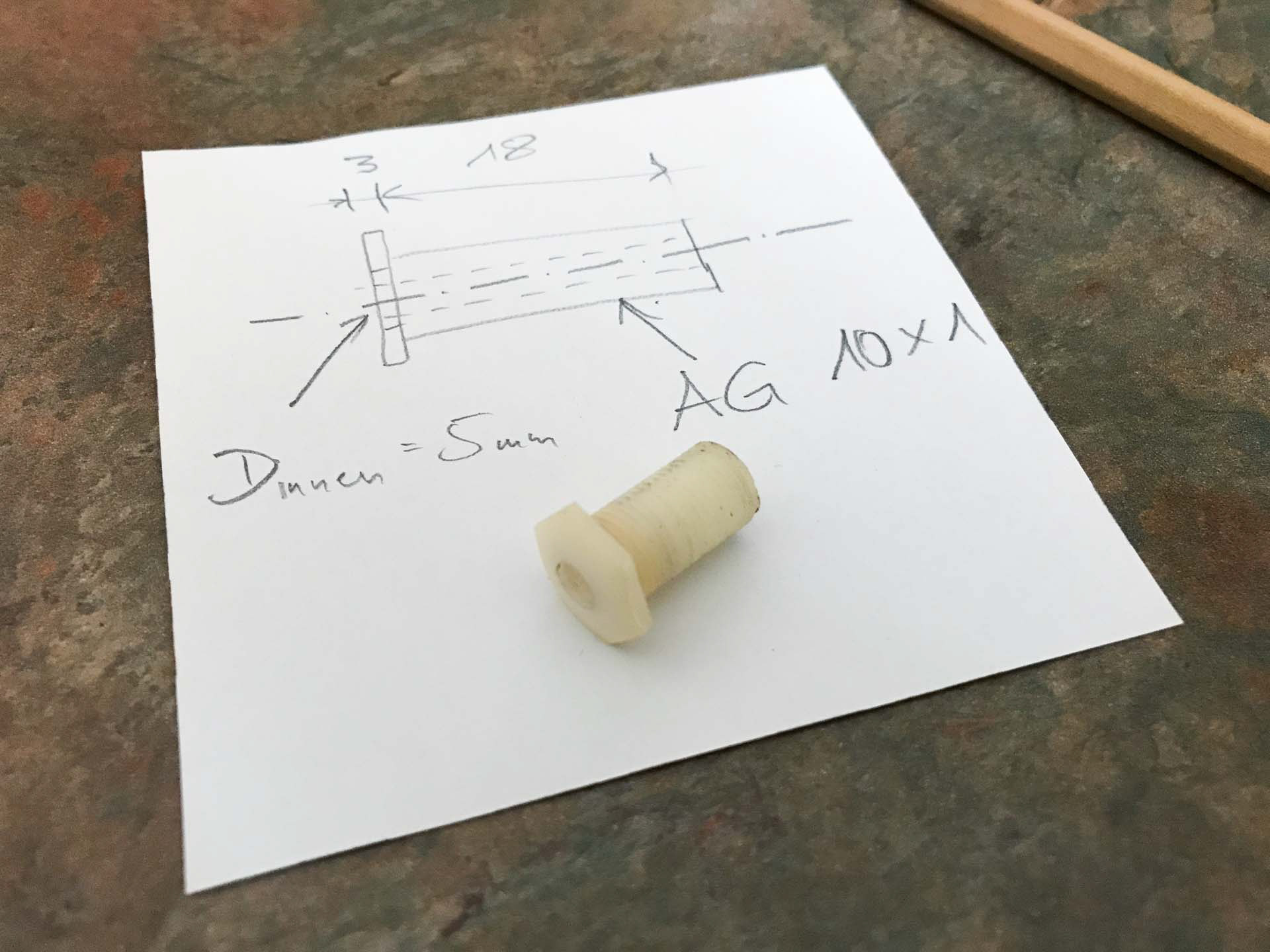 Drawing for the reproduction with a 3D-printer | Herbert Heim Vintagedrums
