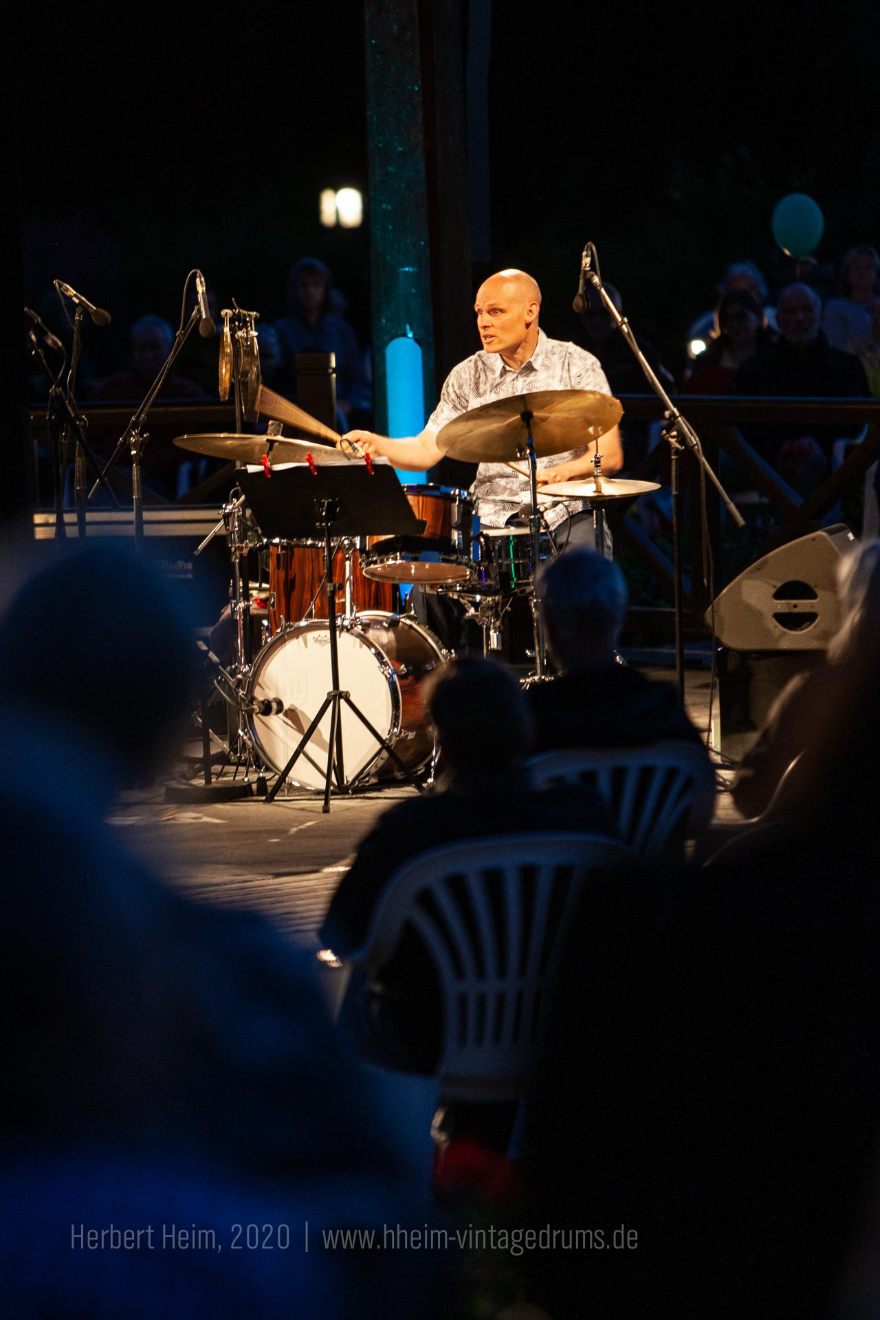 Eric Schaefer with the Joachim Kuehn New Trio | Foto: www.hheim-vintagedrums.de