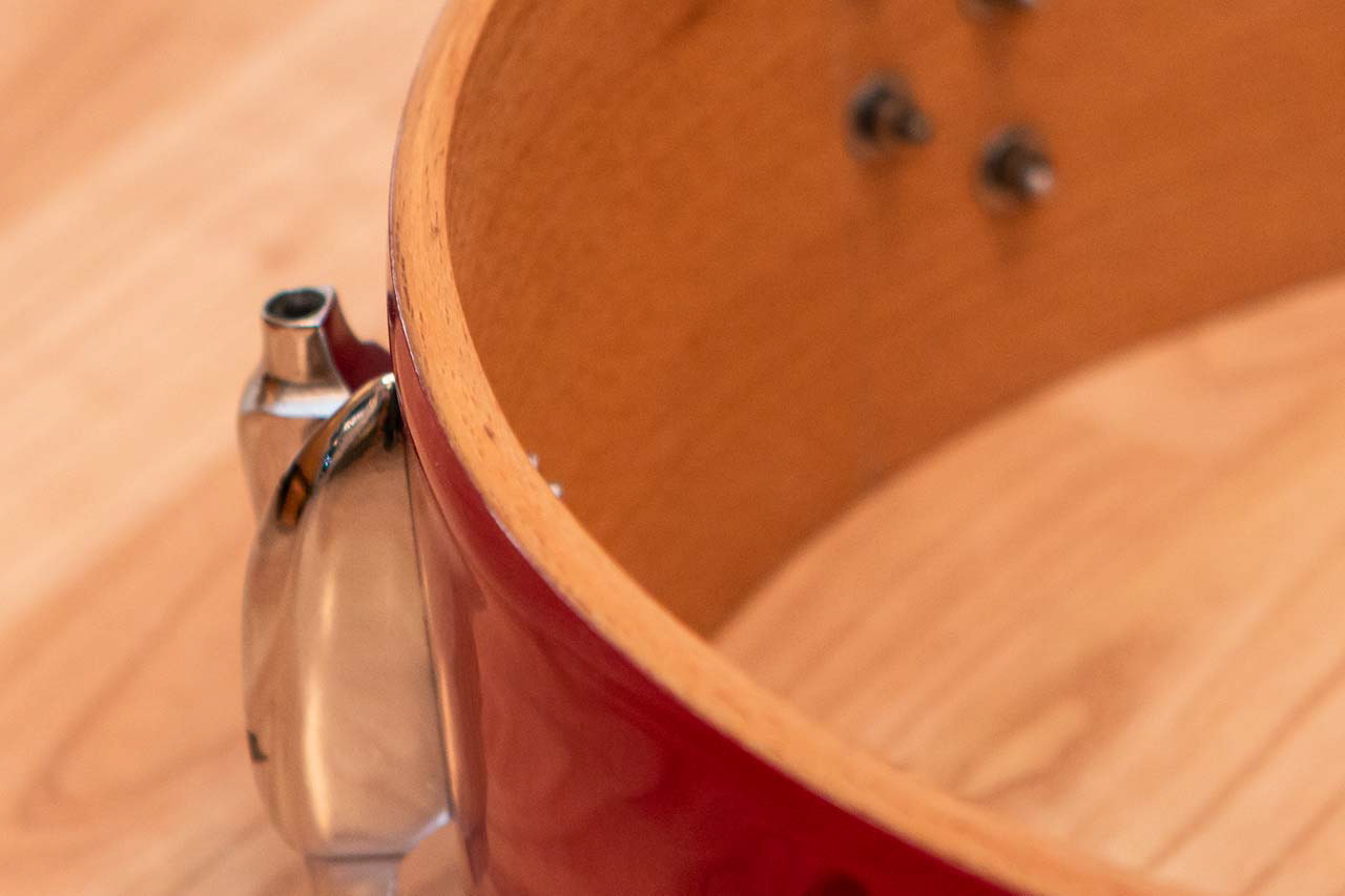 Sonor D471 14"x5" snare (plastic red), 1960 | Herbert Heim Vintagedrums