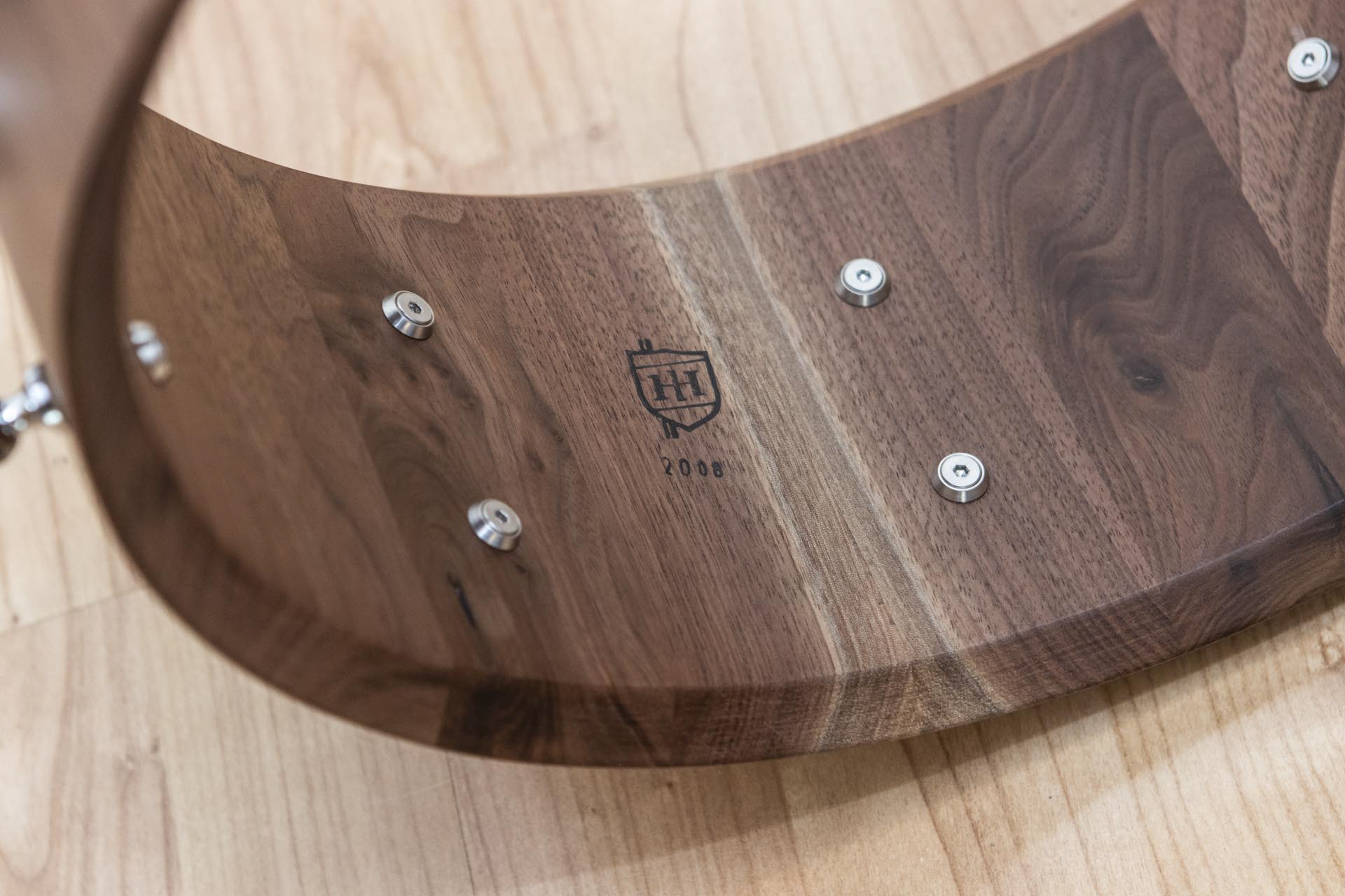 Custom Midmill walnut stave shell snare | Herbert Heim Vintagedrums