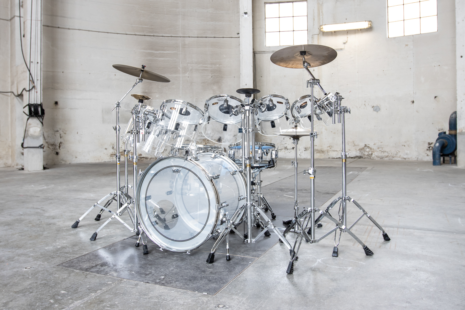 Pearl Acrylic Concerttom Drumset | Herbert Heim Vintagedrums