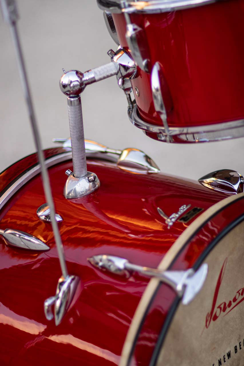 Sonor Teardrop "The New Beat" K170 (plastic red), 1959/60 | Herbert Heim Vintagedrums