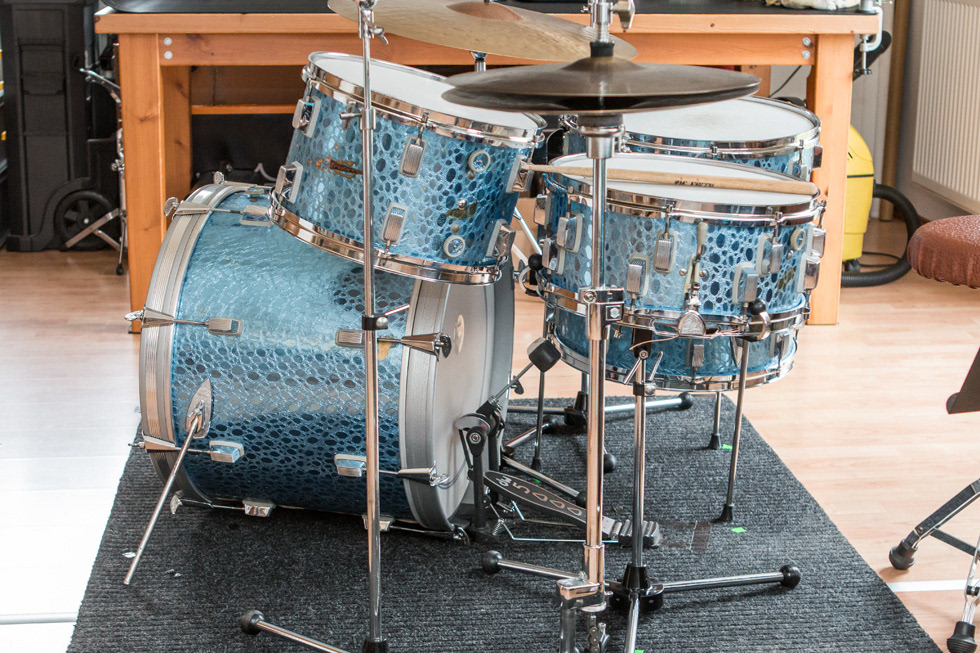 Trixon Luxus 0/200, blue croco | Herbert Heim Vintagedrums