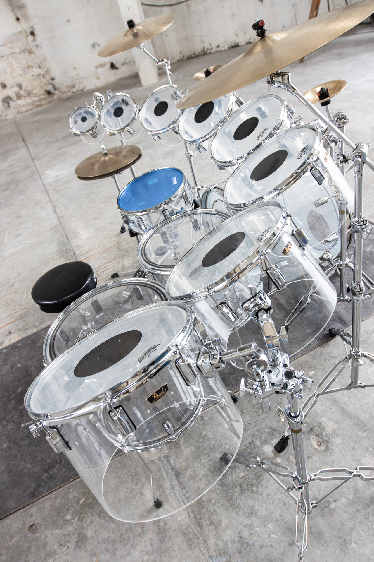 Pearl Acrylic Concerttom Drumset | Herbert Heim Vintagedrums