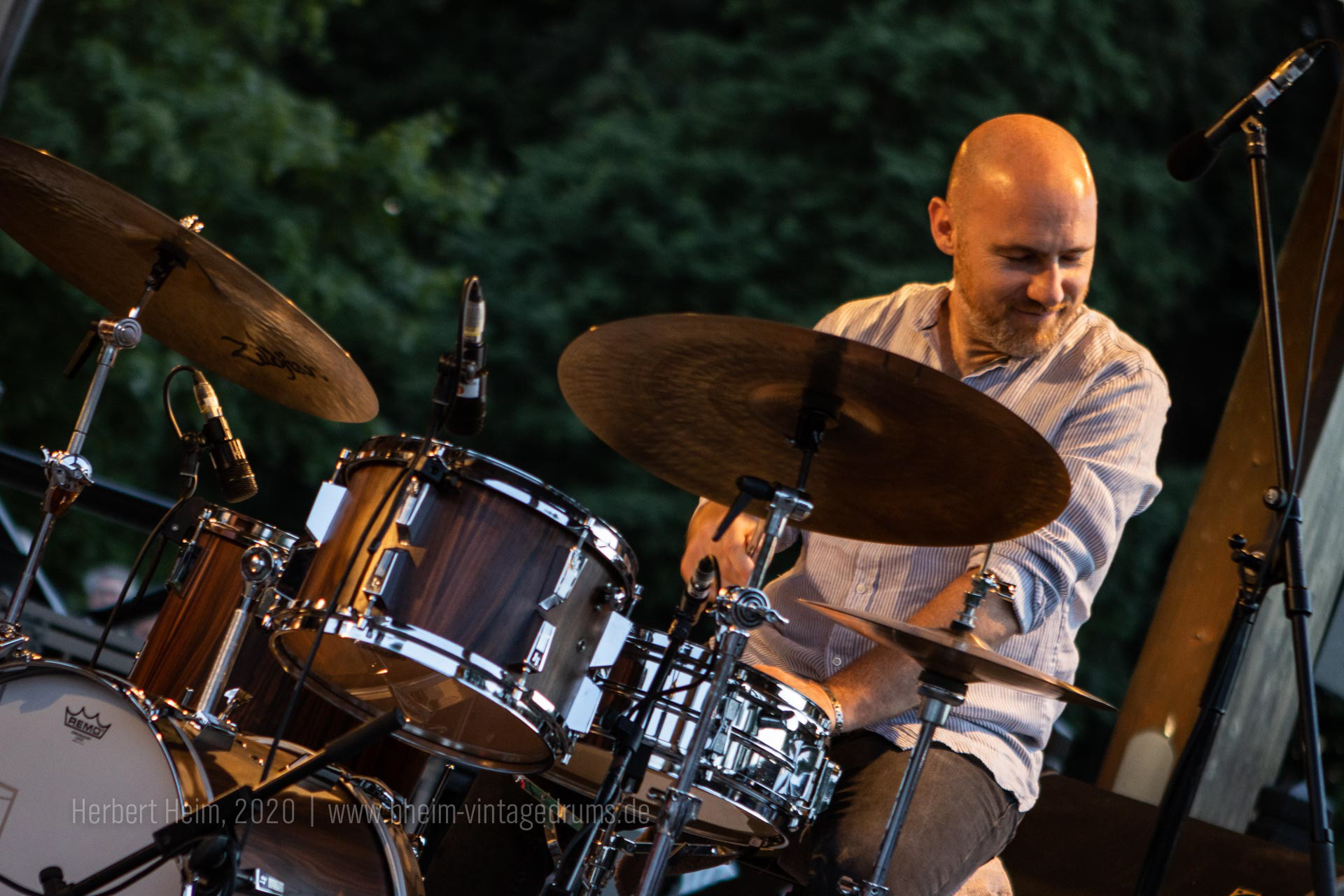 Nicola Angelucci with the Olivia Trummer Trio | Foto: www.hheim-vintagedrums.de
