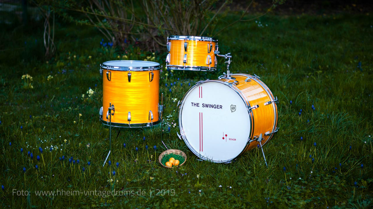 Sonor Swinger K130SF satin lemon | Herbert Heim VIntagedrums