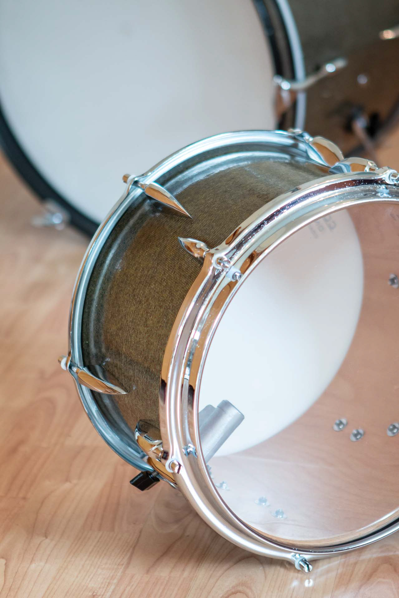 Sonor Teardrop, 1967, in sparkling black-silver striped | Herbert Heim Vintagedrums