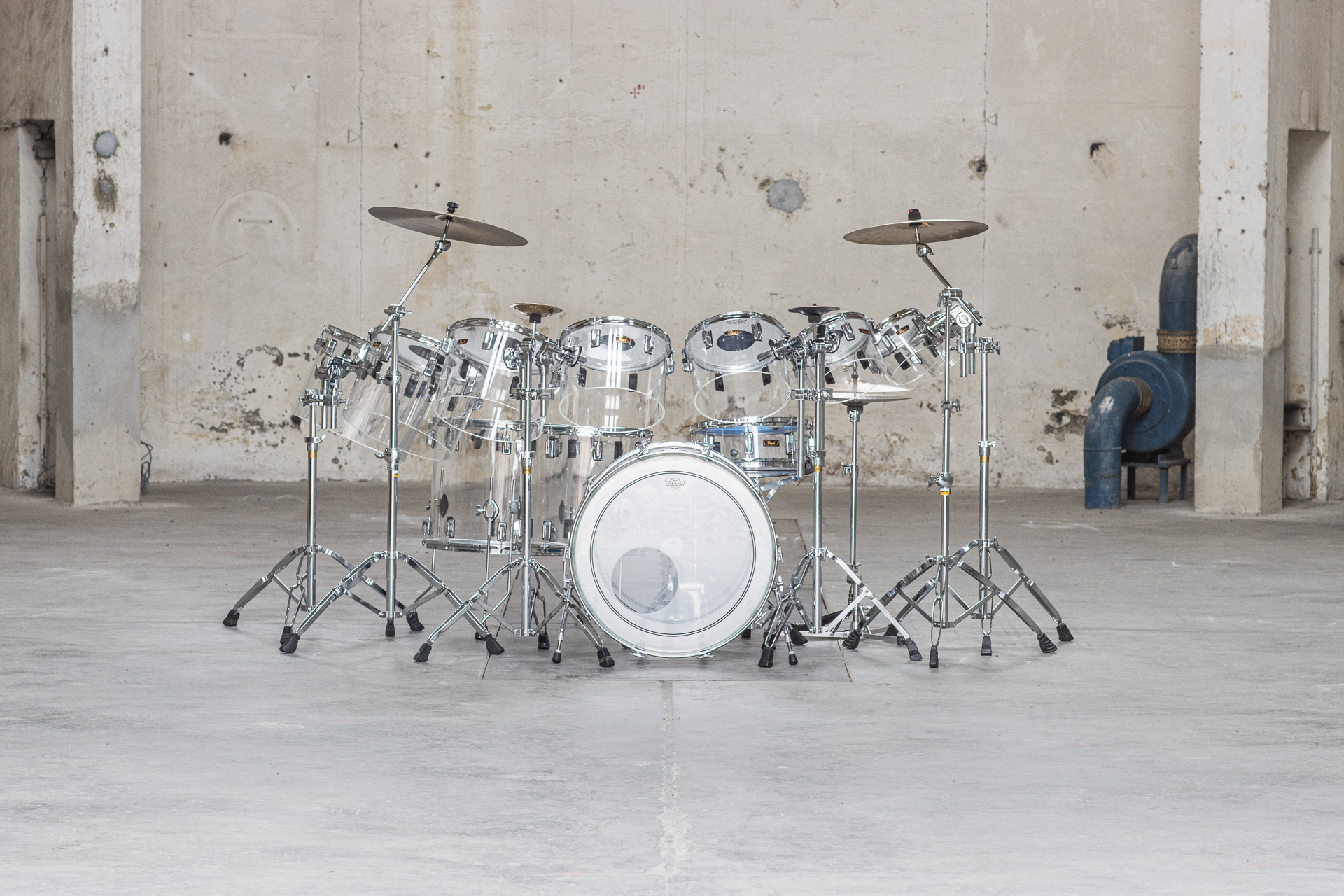 Pearl Acrylic Concerttom Drumset | Herbert Heim Vintagedrums