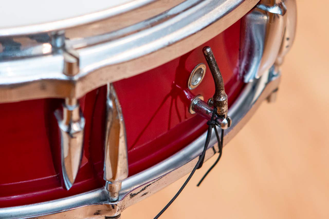 Sonor D471 14"x5" snare (plastic red), 1960 | Herbert Heim Vintagedrums