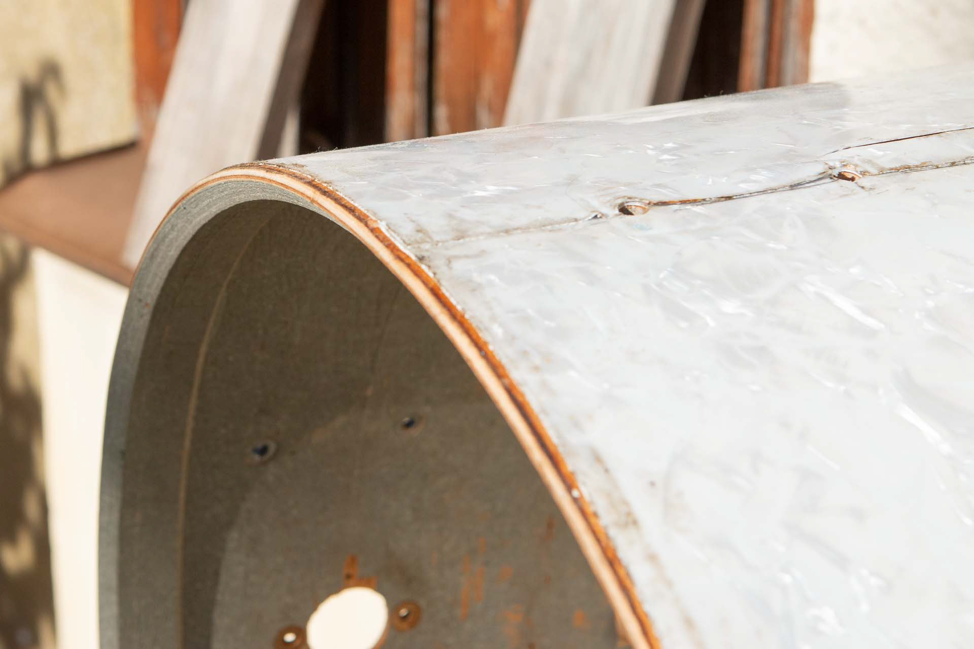 The blue wrap was a good protection for the original WMP … | Herbert Heim Vintagedrums