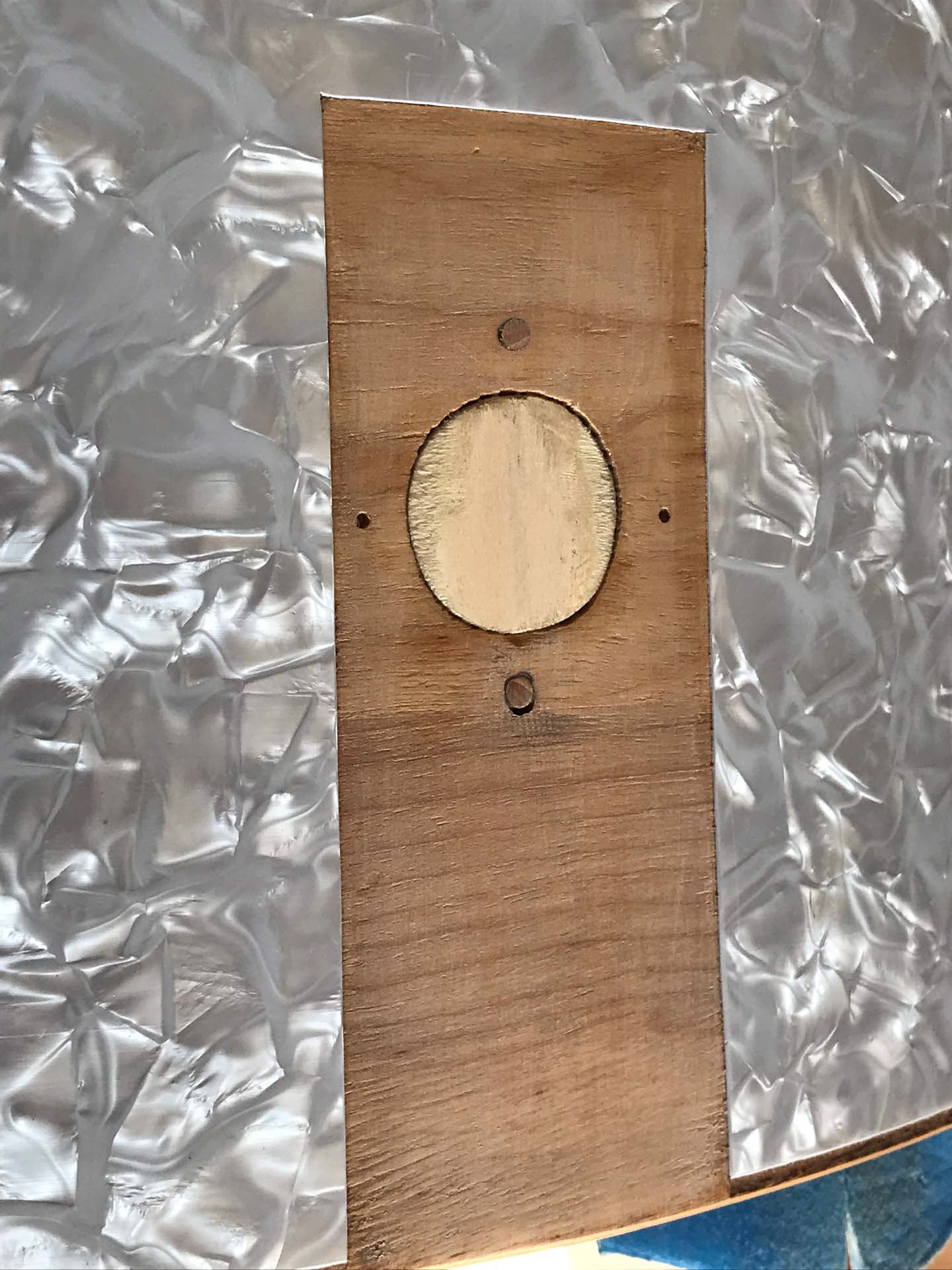 Cutted out the cracked wrap and plugged the holes with some maple wood. | Herbert Heim Vintagedrums