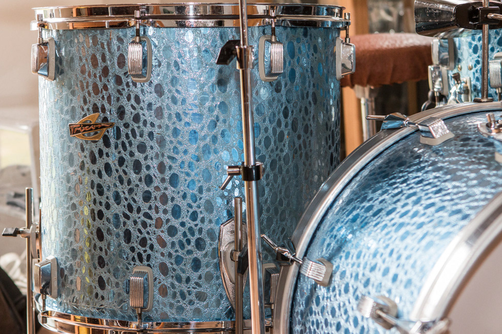 Trixon Luxus 0/200, blue croco | Herbert Heim Vintagedrums