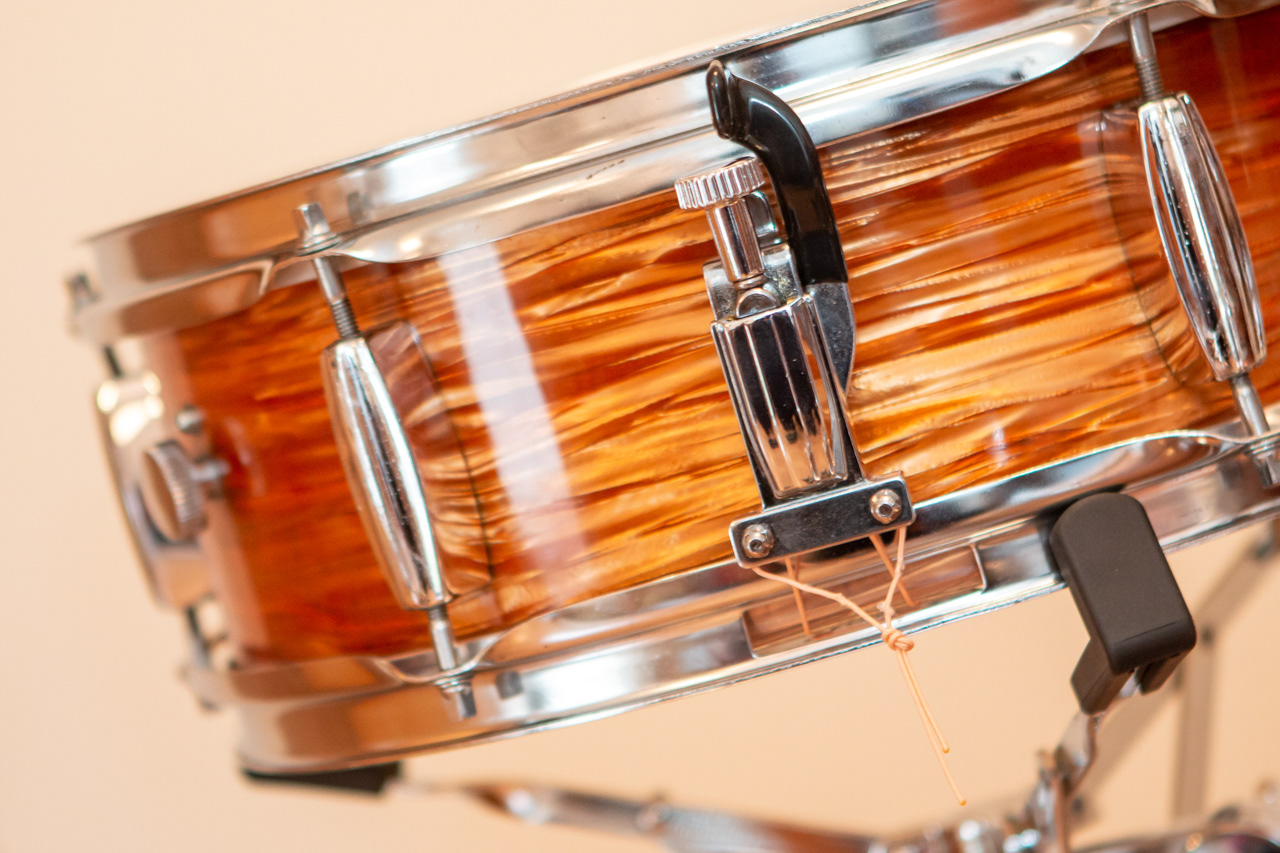 Custom snare 14" x 5" made from vintage MIJ and modern parts | Herbert Heim Vintagedrums