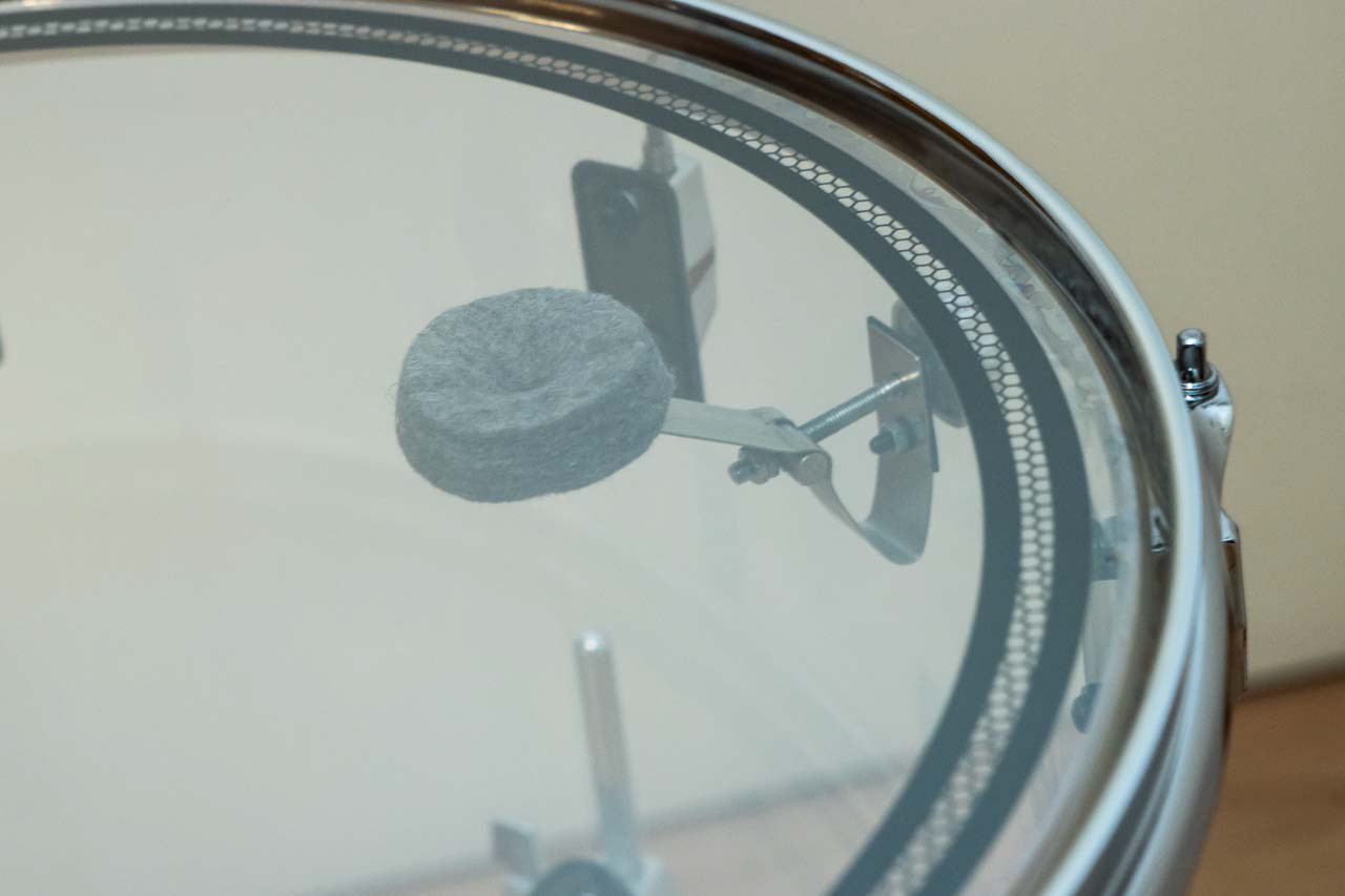 18"x16" custom acrylic Pearl-style floortom | Herbert Heim Vintagedrums