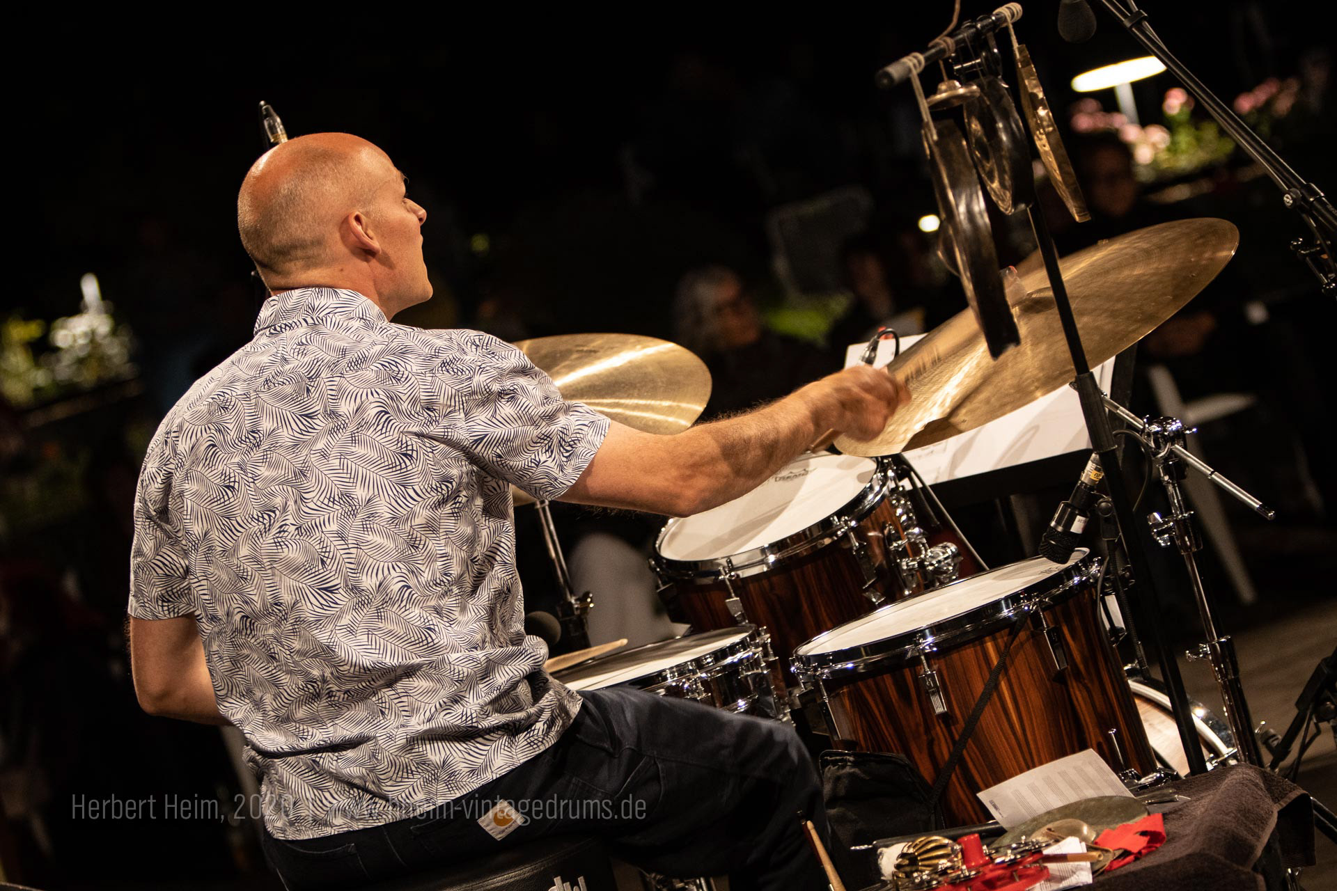 Eric Schaefer with the Joachim Kuehn New Trio | Foto: www.hheim-vintagedrums.de