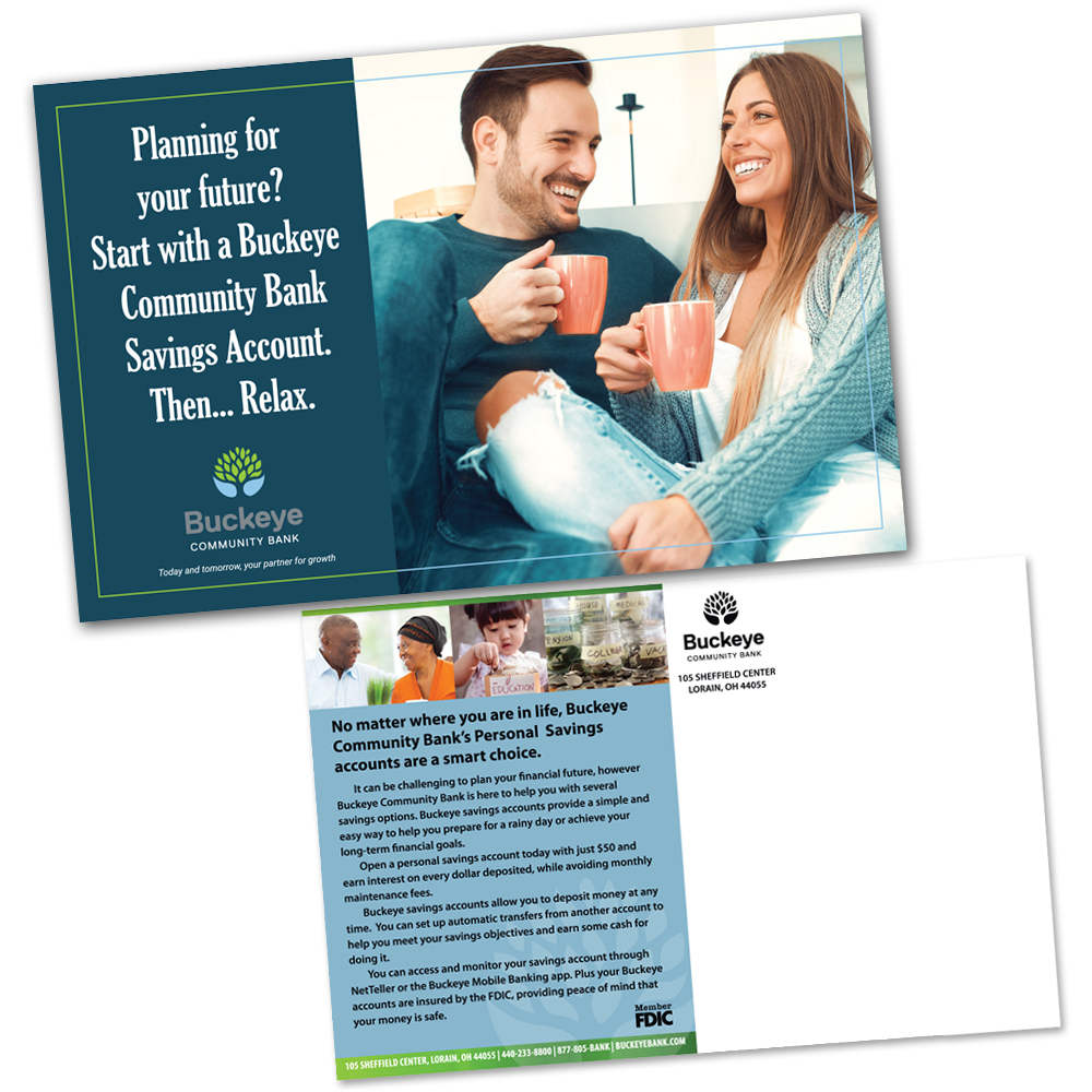 Direct mail postcard