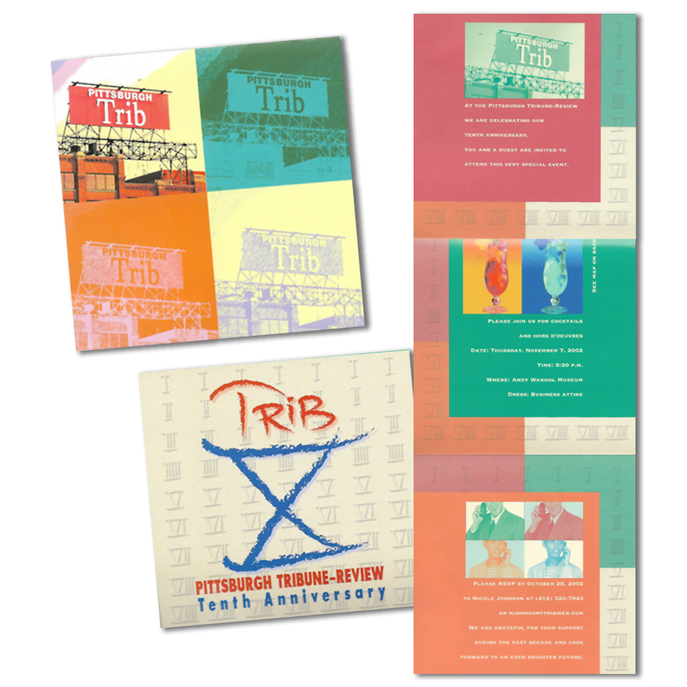 Anniversary Invitation trifold brochure