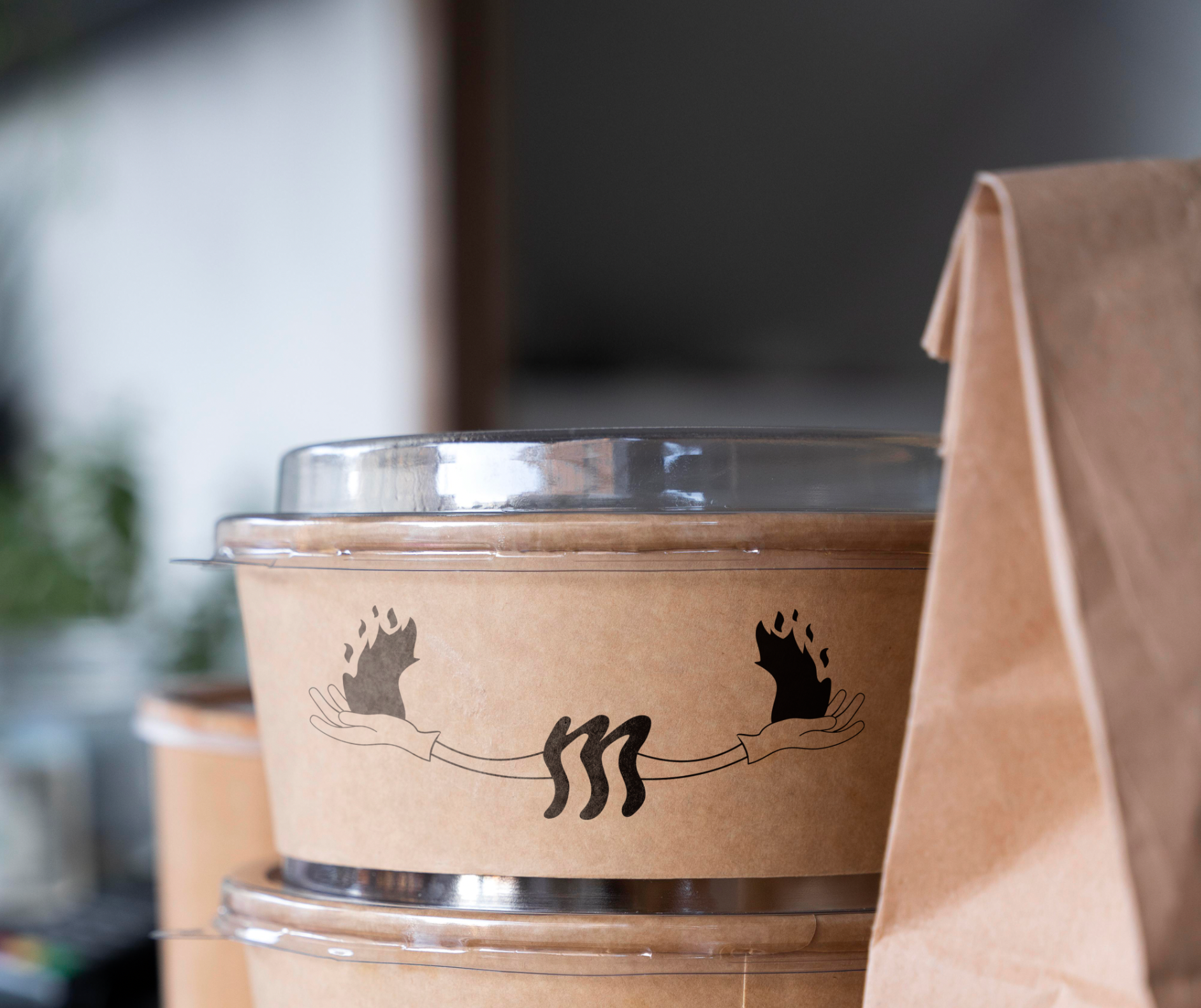 Take away packaging mockup