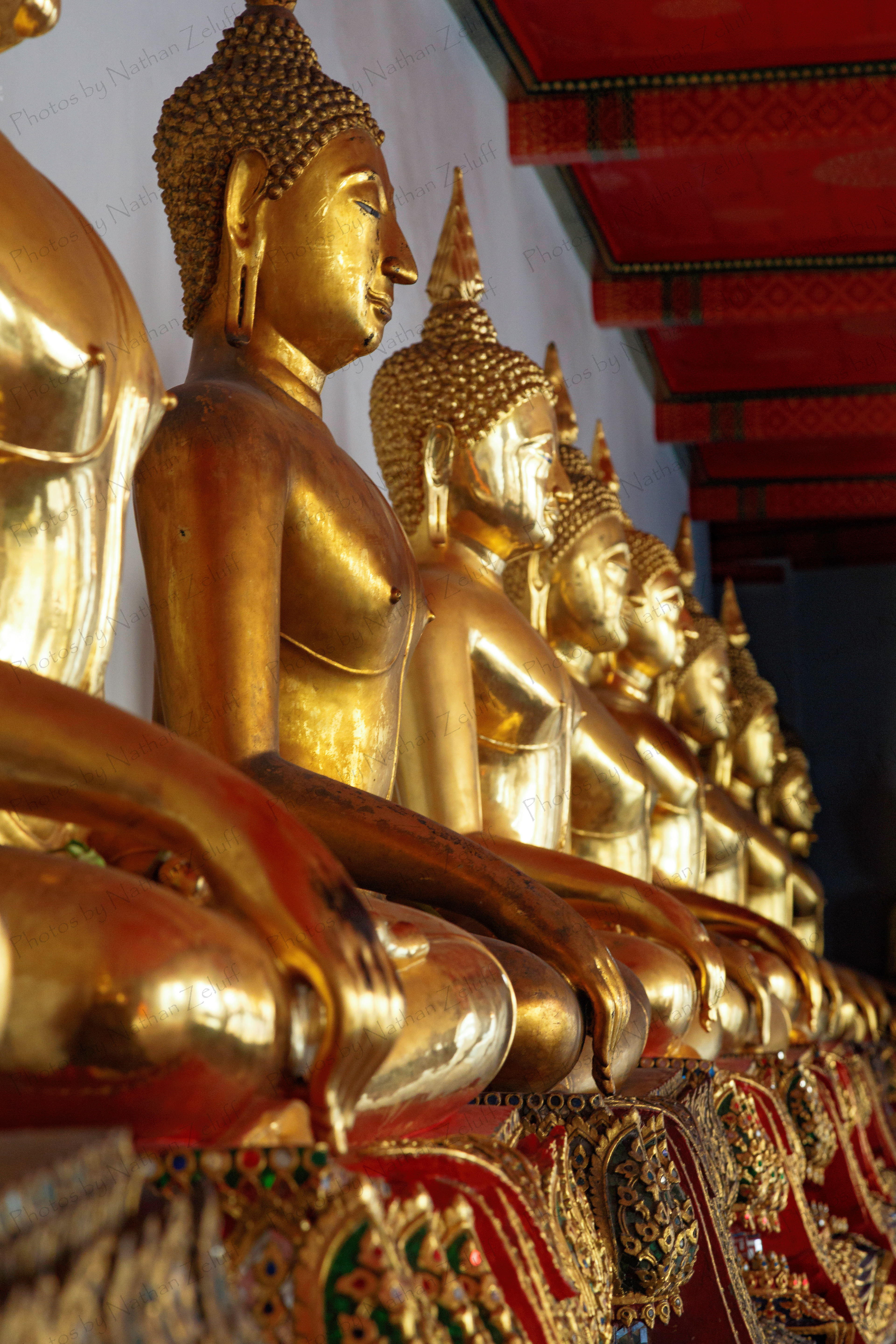Row of Golden Shrines (Bangkok, Thailand)
